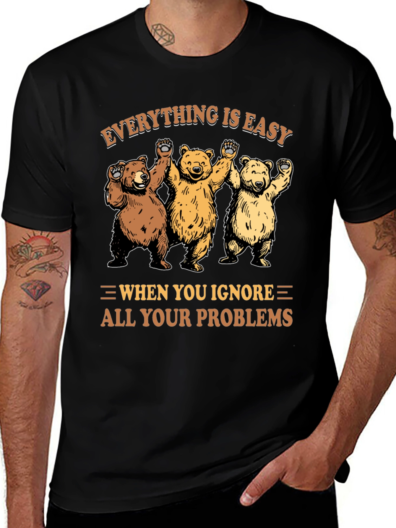 Everything Is Easy Bear T-Shirt