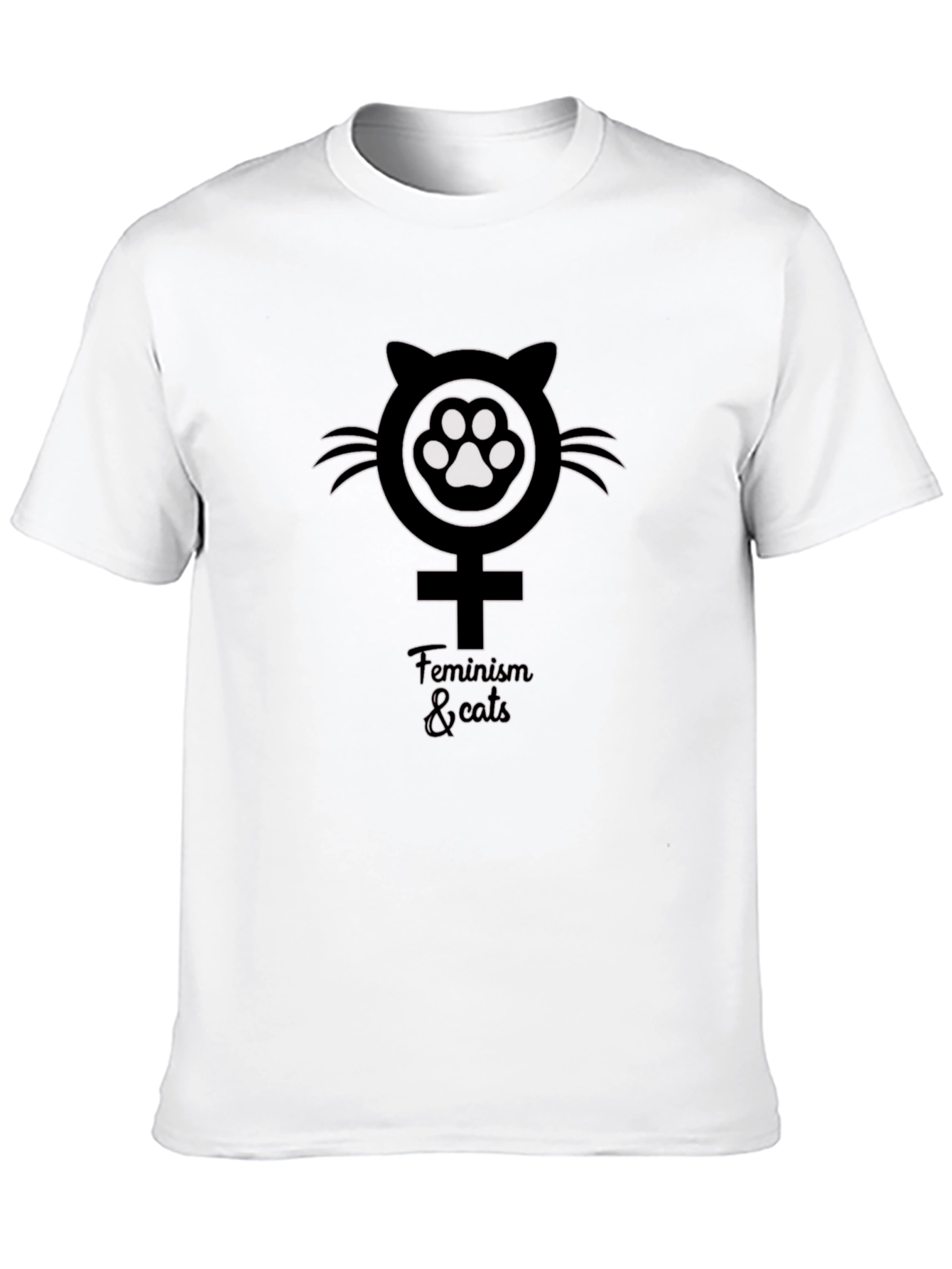 Feminism & Cats Graphic T-Shirt