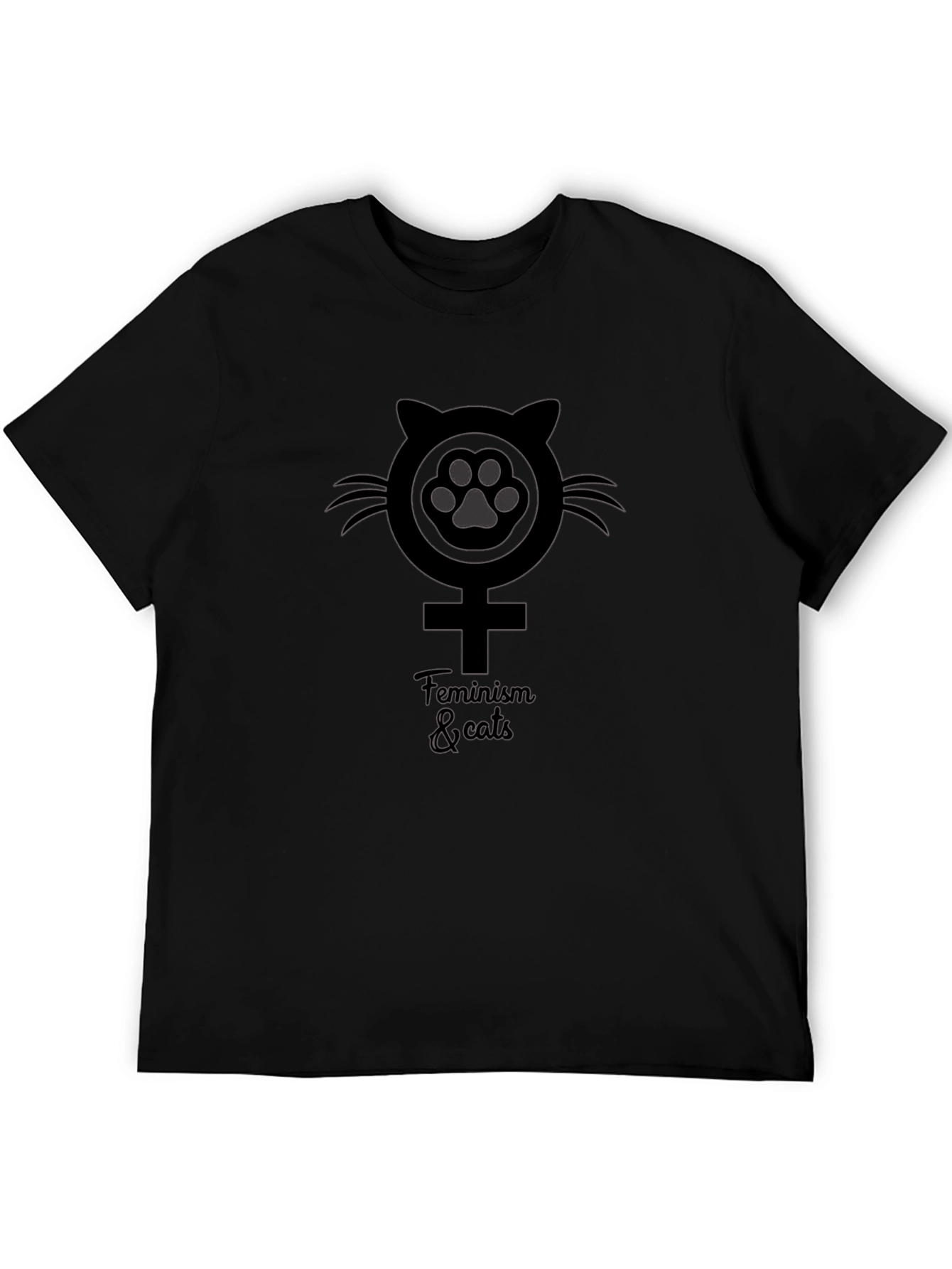 Feminism & Cats Graphic T-Shirt