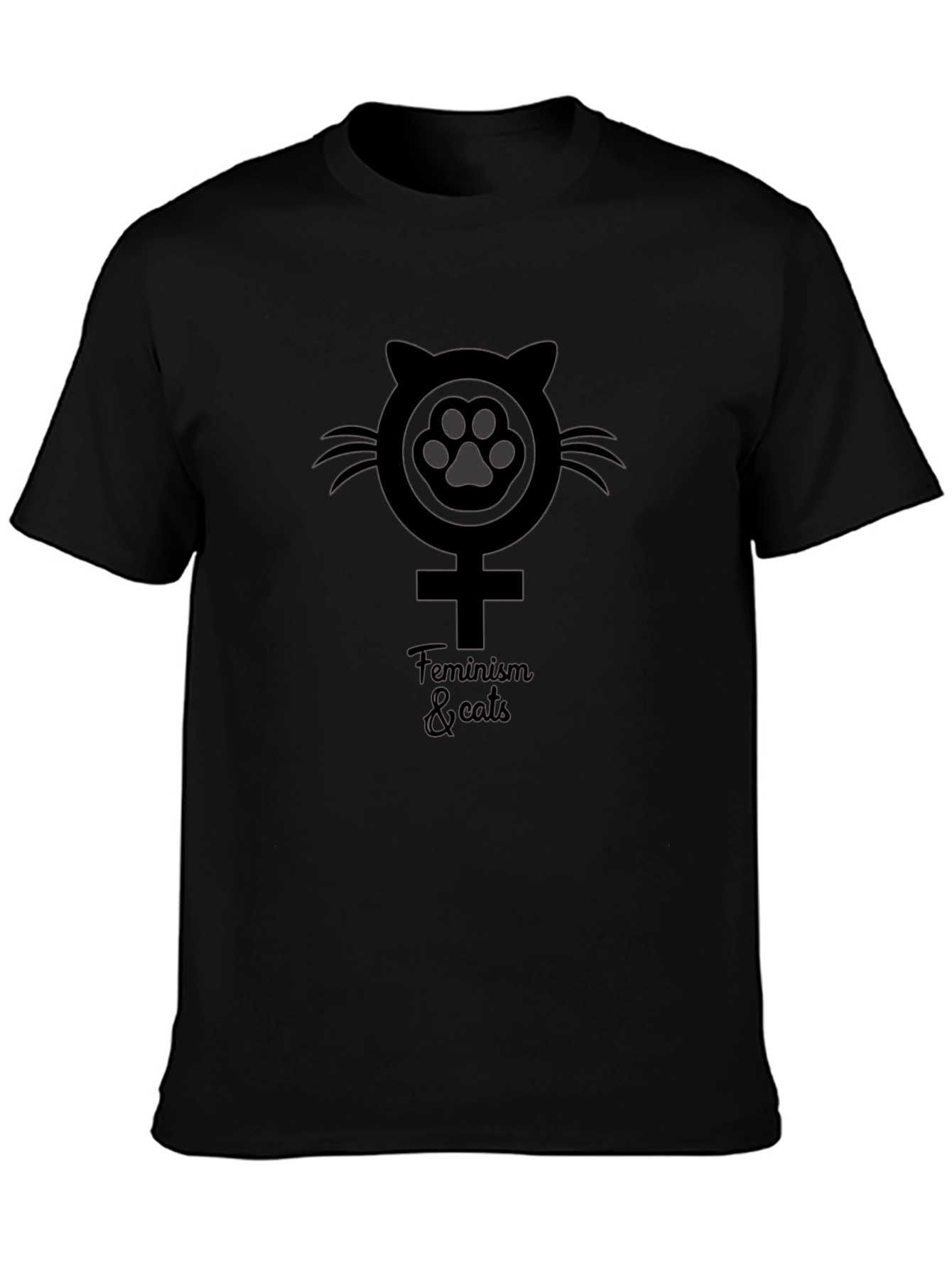 Feminism & Cats Graphic T-Shirt