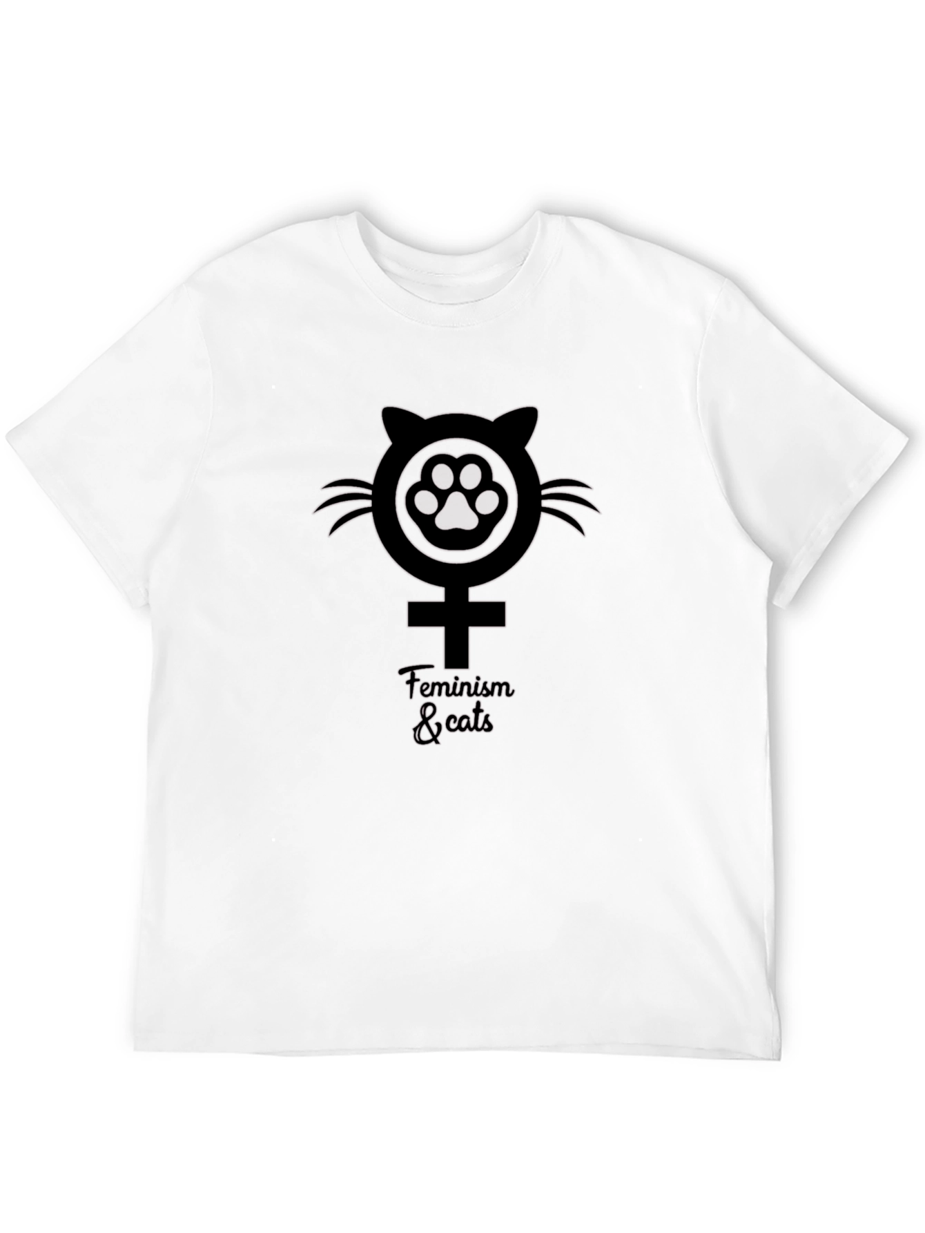 Feminism & Cats Graphic T-Shirt