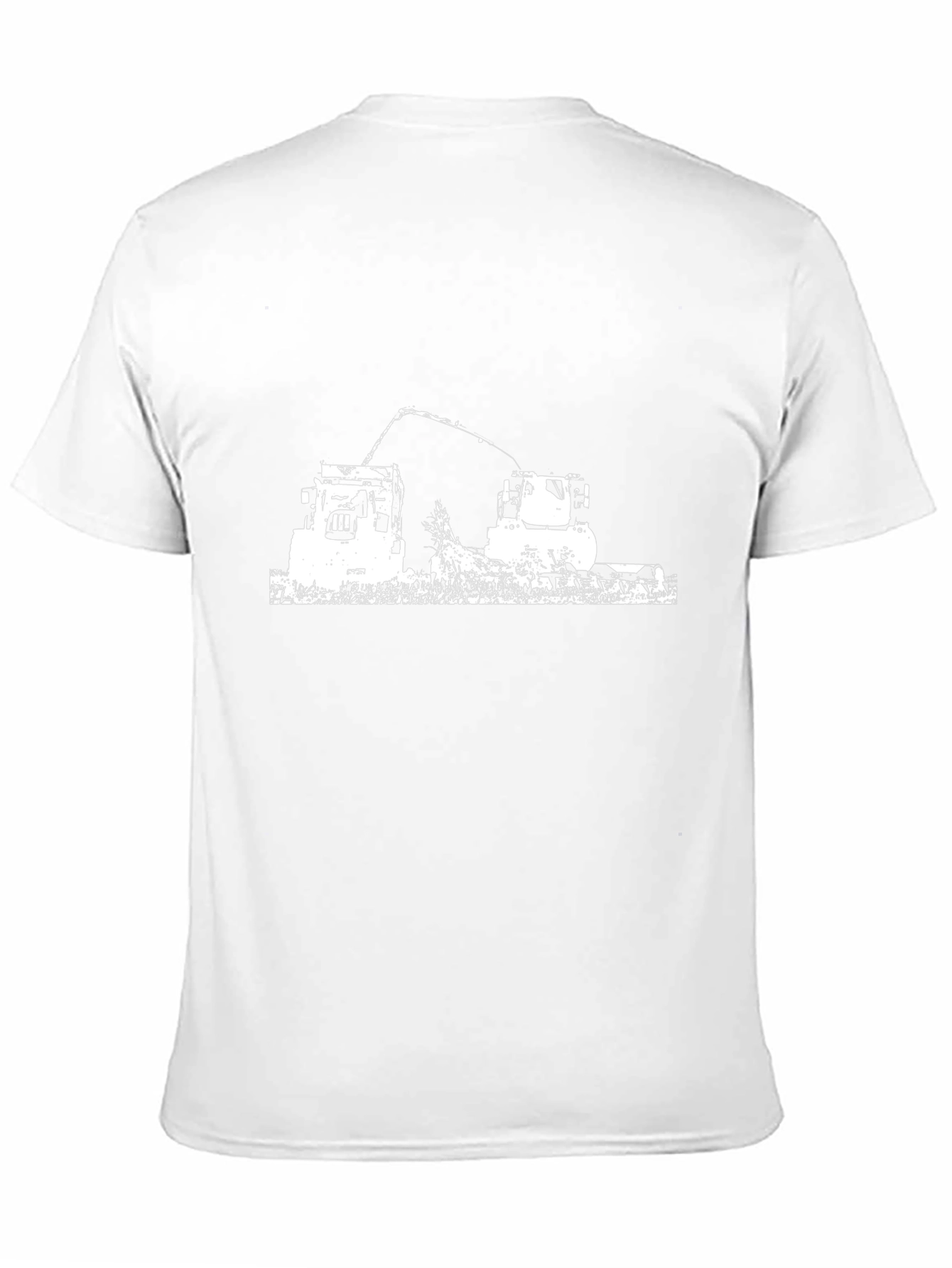 Black Tractor Silhouette Graphic Tee
