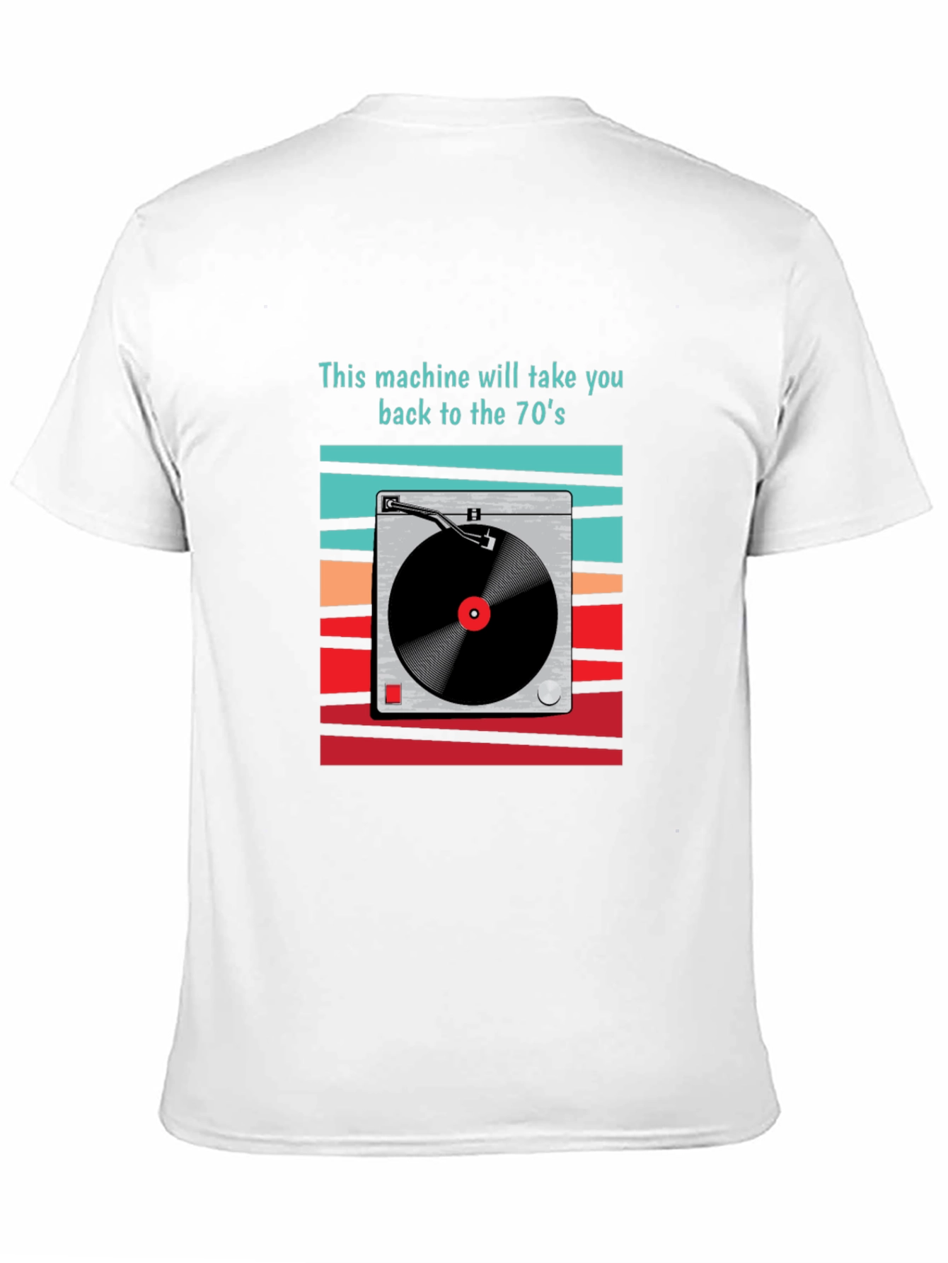 Retro 70s Turntable Graphic T-Shirt