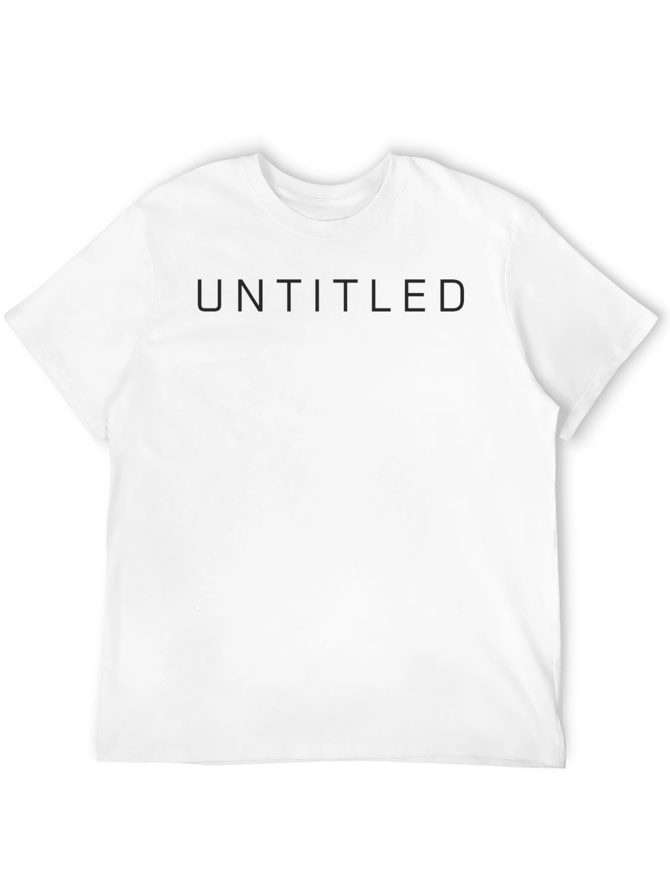 Untitled Black T-Shirt - Modern Minimalist Design