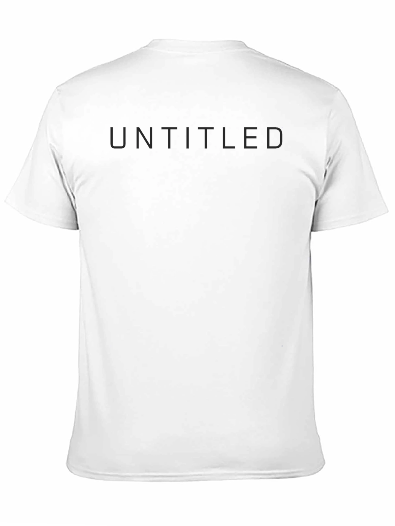 Untitled Black T-Shirt - Modern Minimalist Design