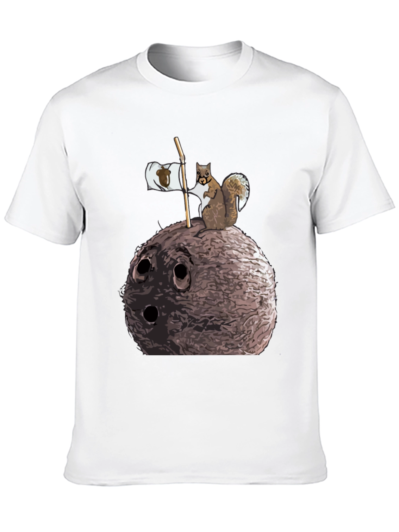 Squirrel and Nut Graphic T-Shirt