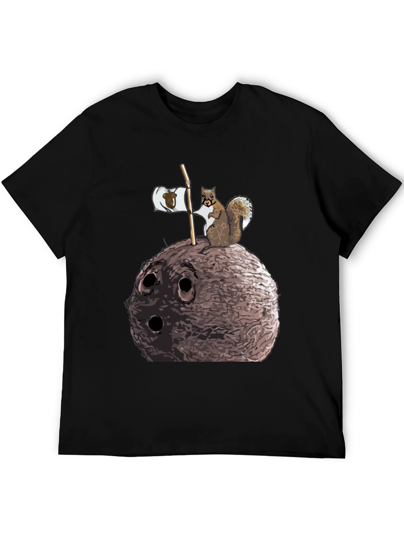 Squirrel and Nut Graphic T-Shirt