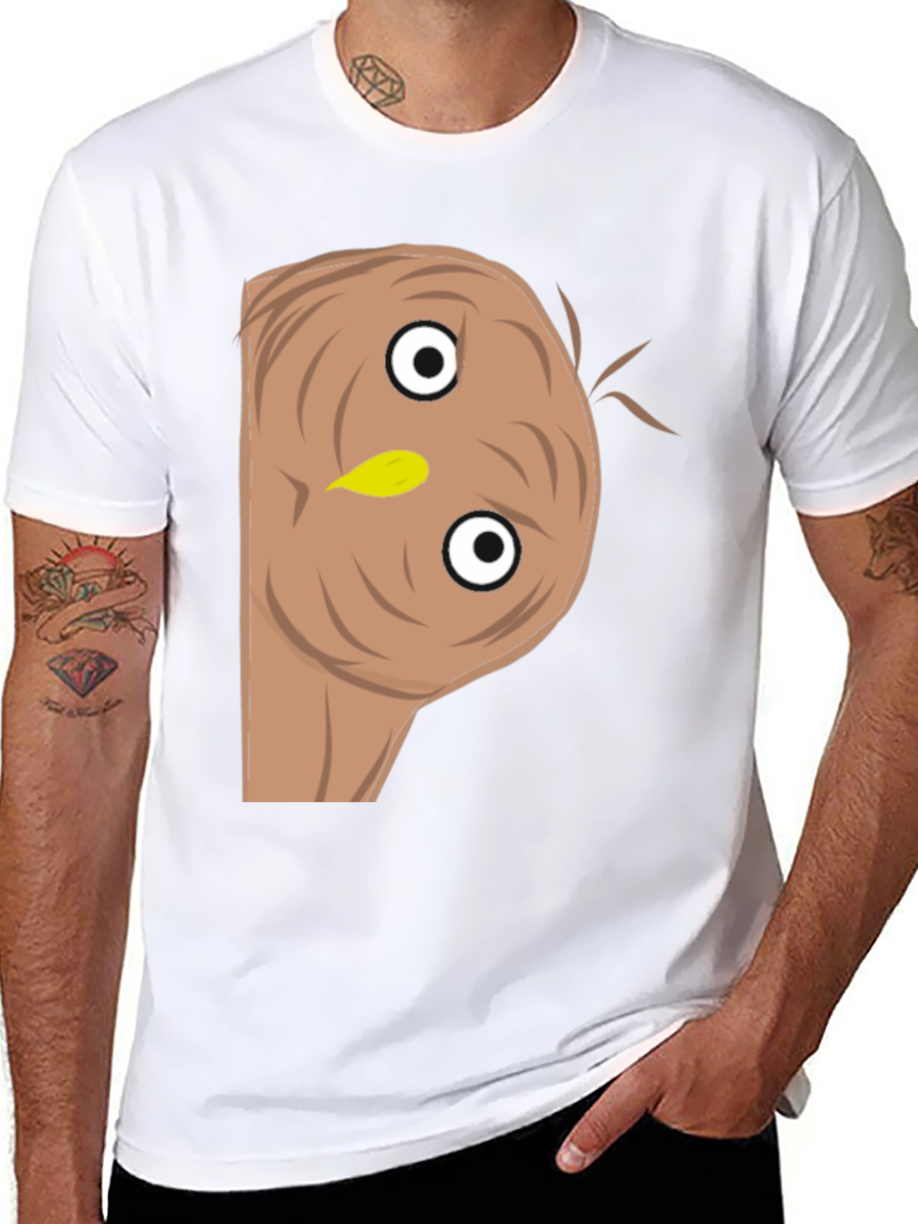 Funny Upside Down Owl Graphic Tee