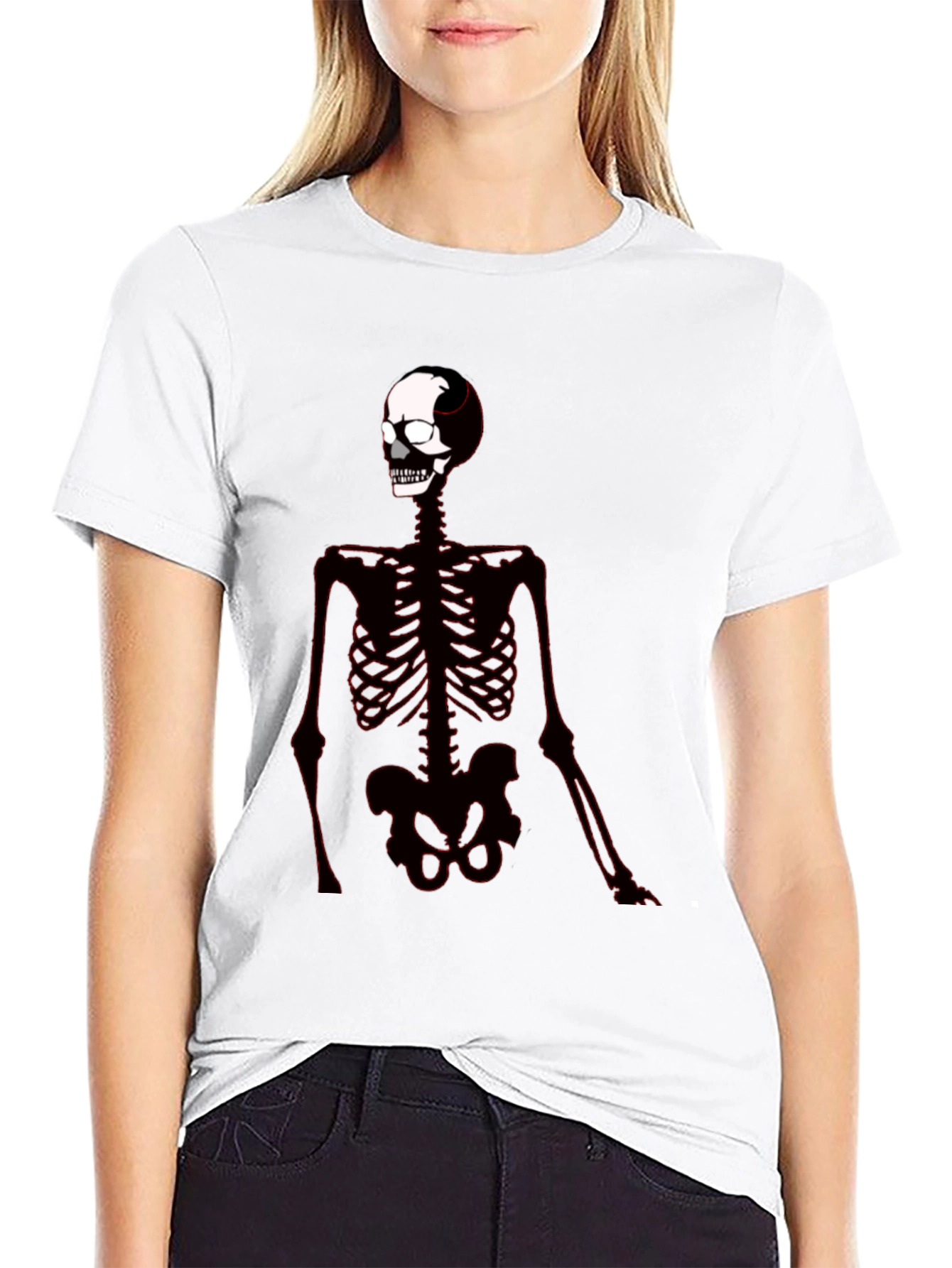 Skeleton Graphic Tee - Black