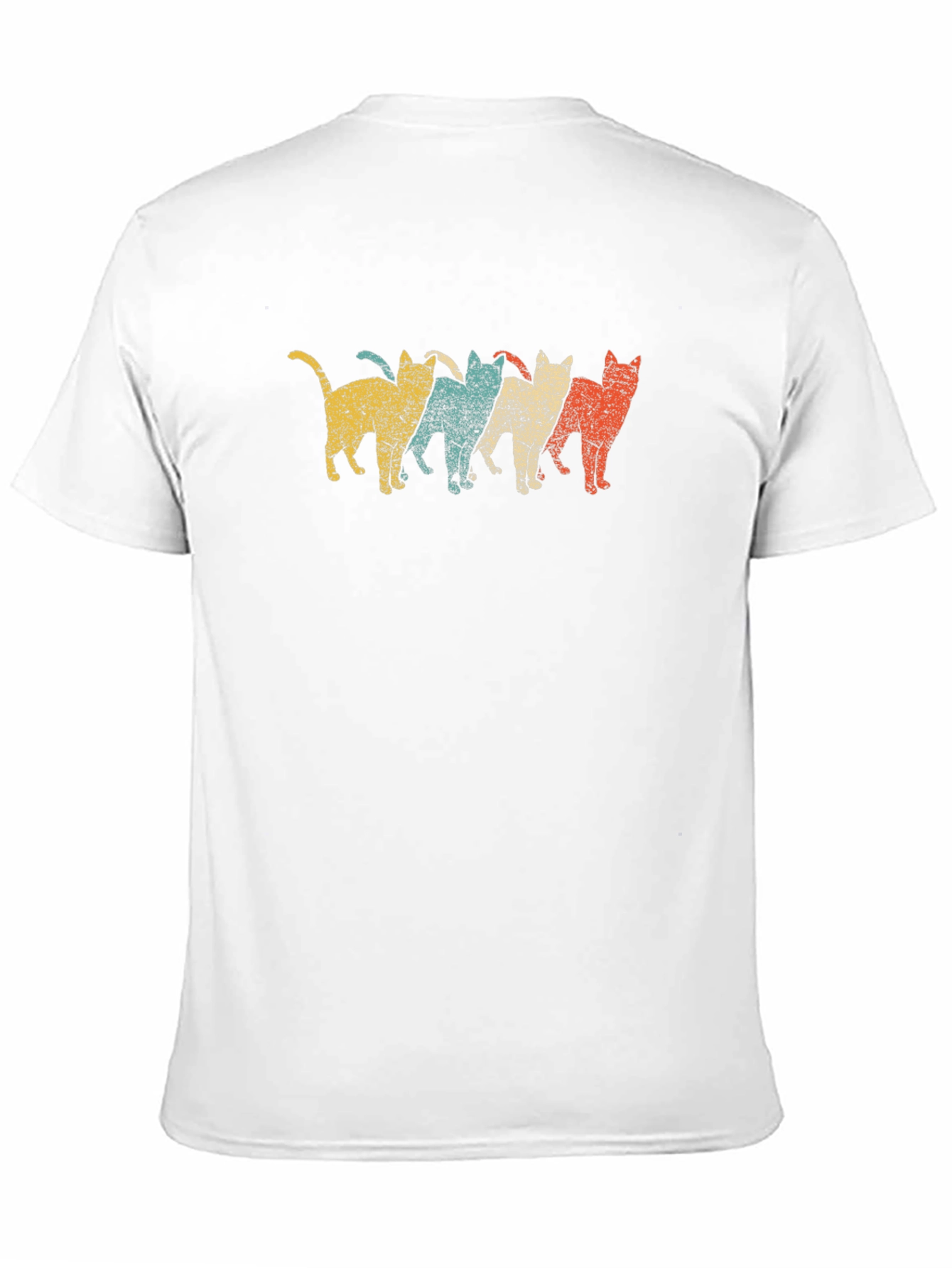 Retro Cats Black T-Shirt