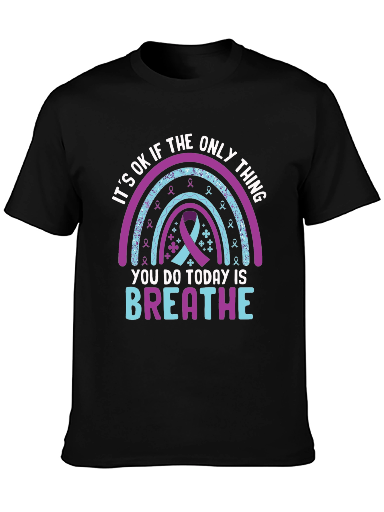 Its OK To Breathe Rainbow T-Shirt