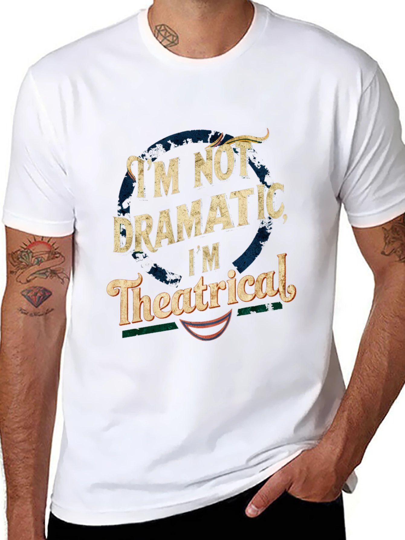 Im Not Dramatic Im Theatrical T-Shirt - Black