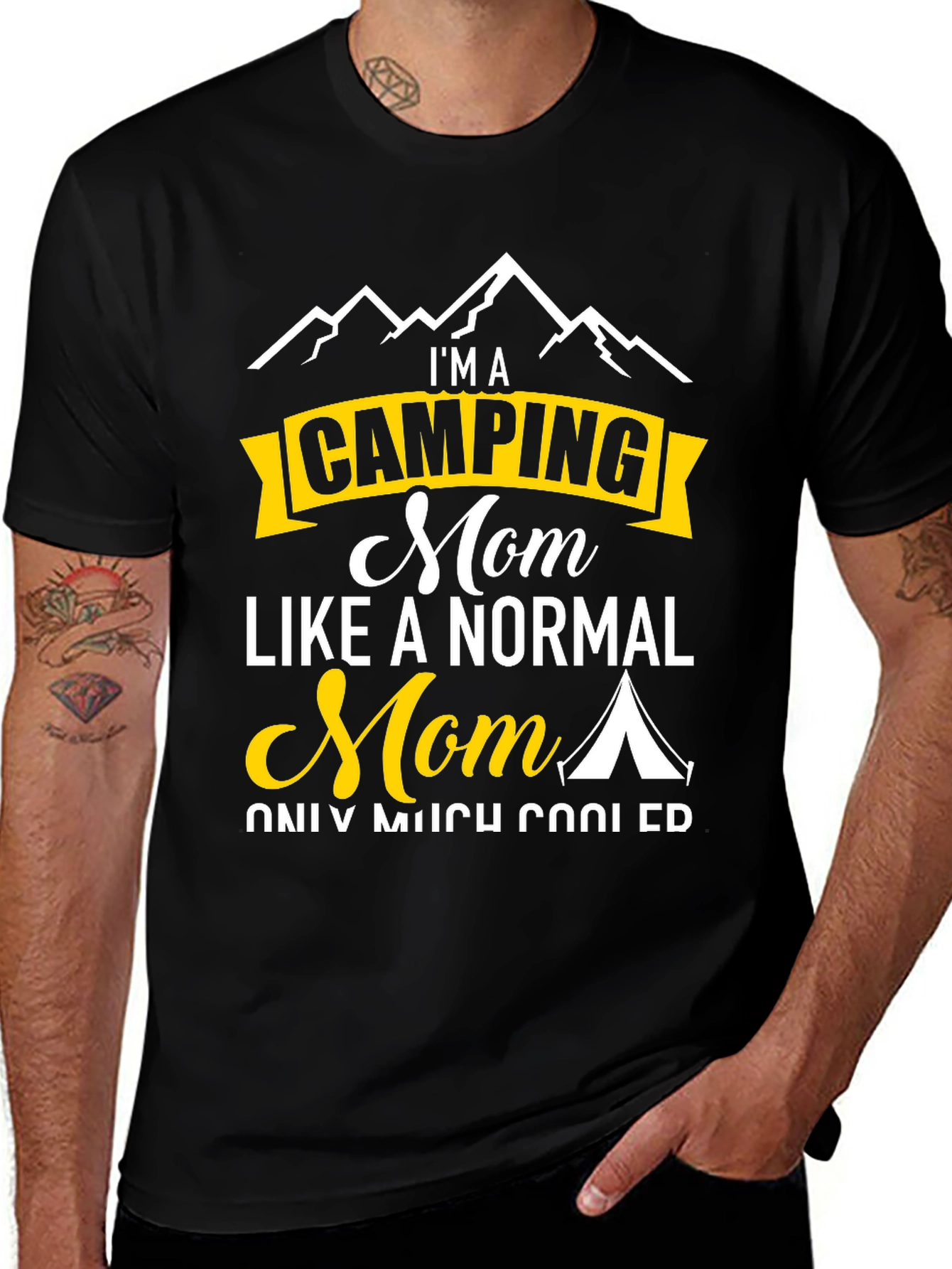 Camping Mom Graphic Tee - Outdoor Adventure Shirt