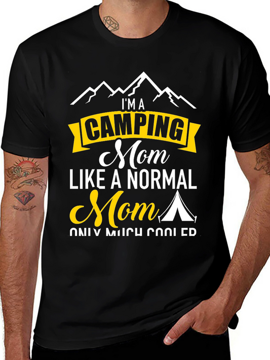 Camping Mom Graphic Tee - Outdoor Adventure Shirt