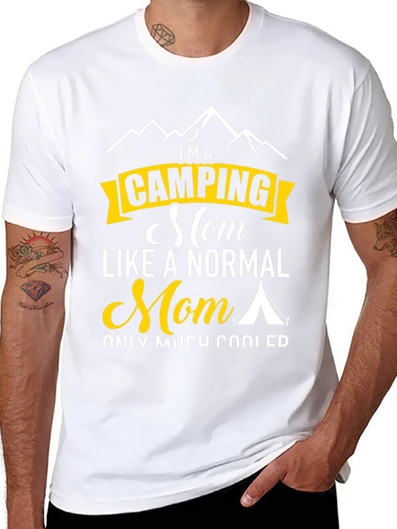 Camping Mom Graphic Tee - Outdoor Adventure Shirt
