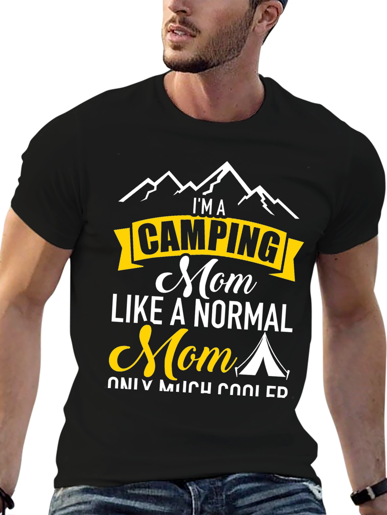 Camping Mom Graphic Tee - Outdoor Adventure Shirt