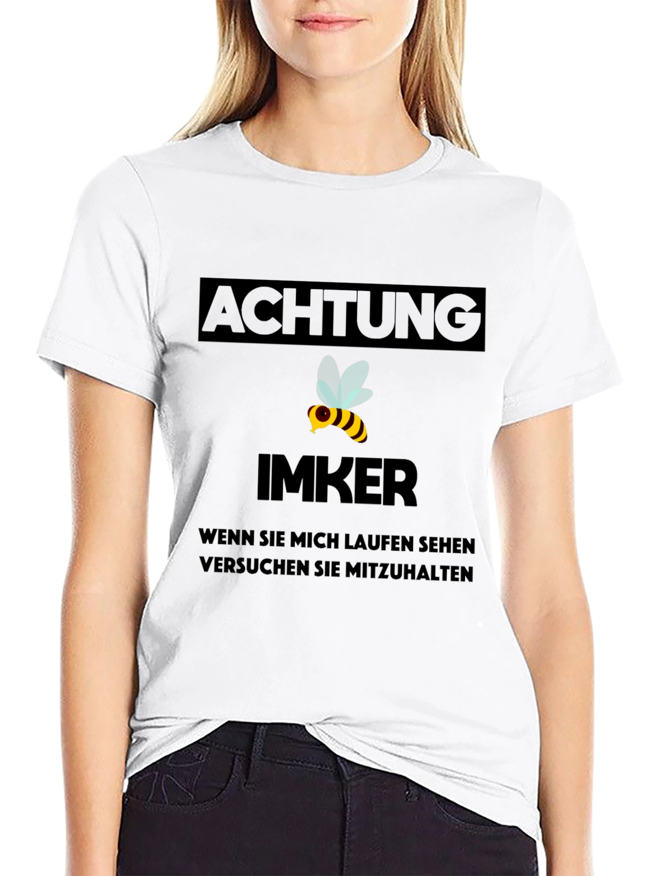 Achtung Imker T-Shirt - Beekeeper Warning Tee