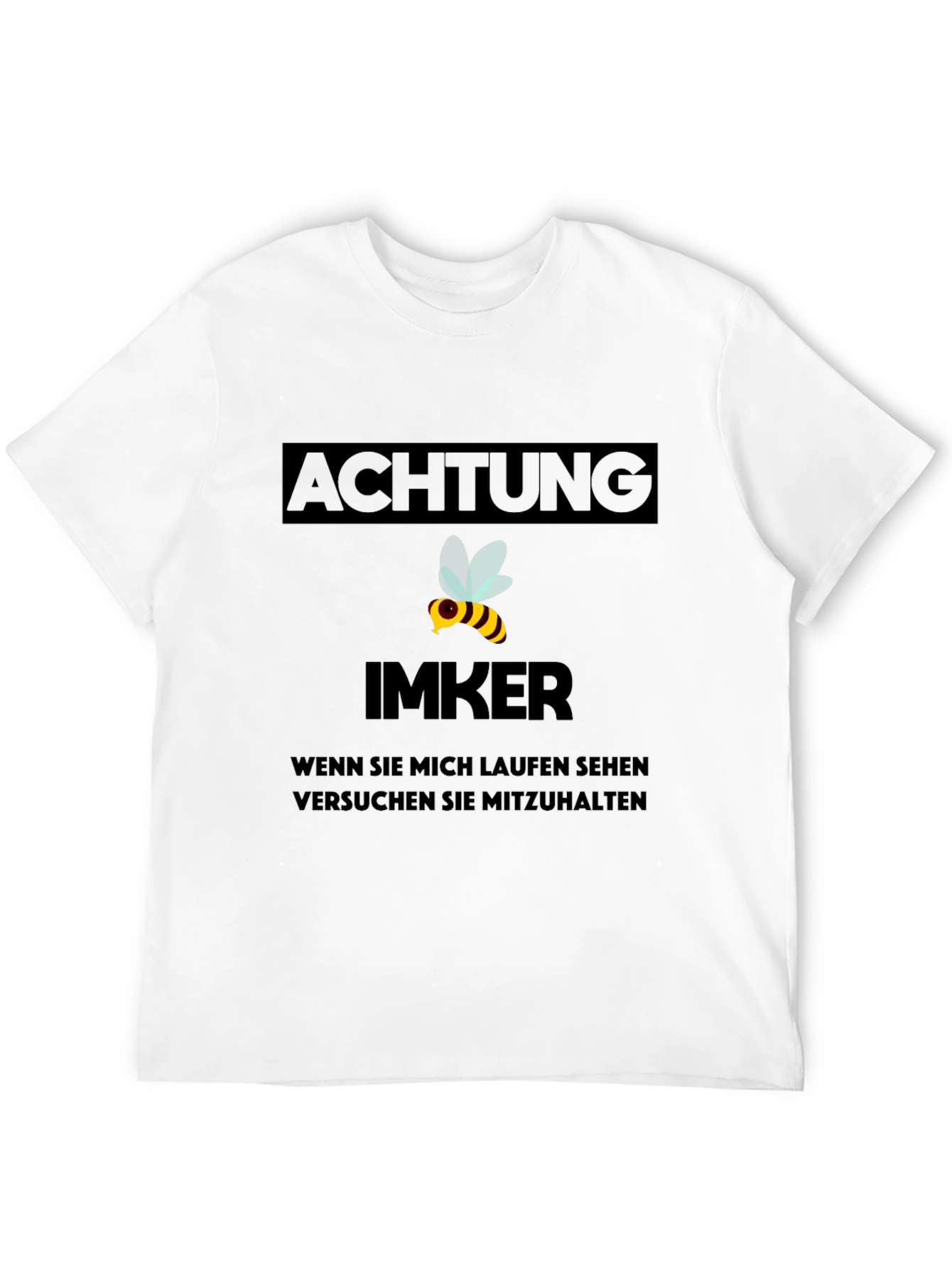 Achtung Imker T-Shirt - Beekeeper Warning Tee