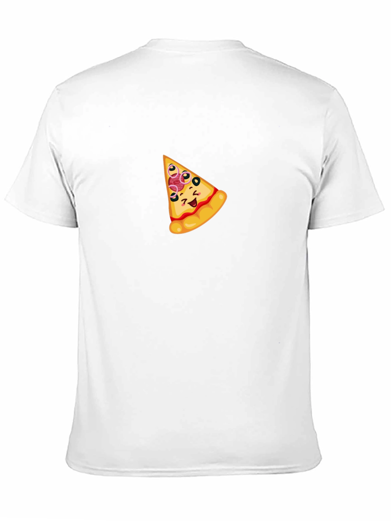 Funny Pizza Slice Graphic T-Shirt - Black