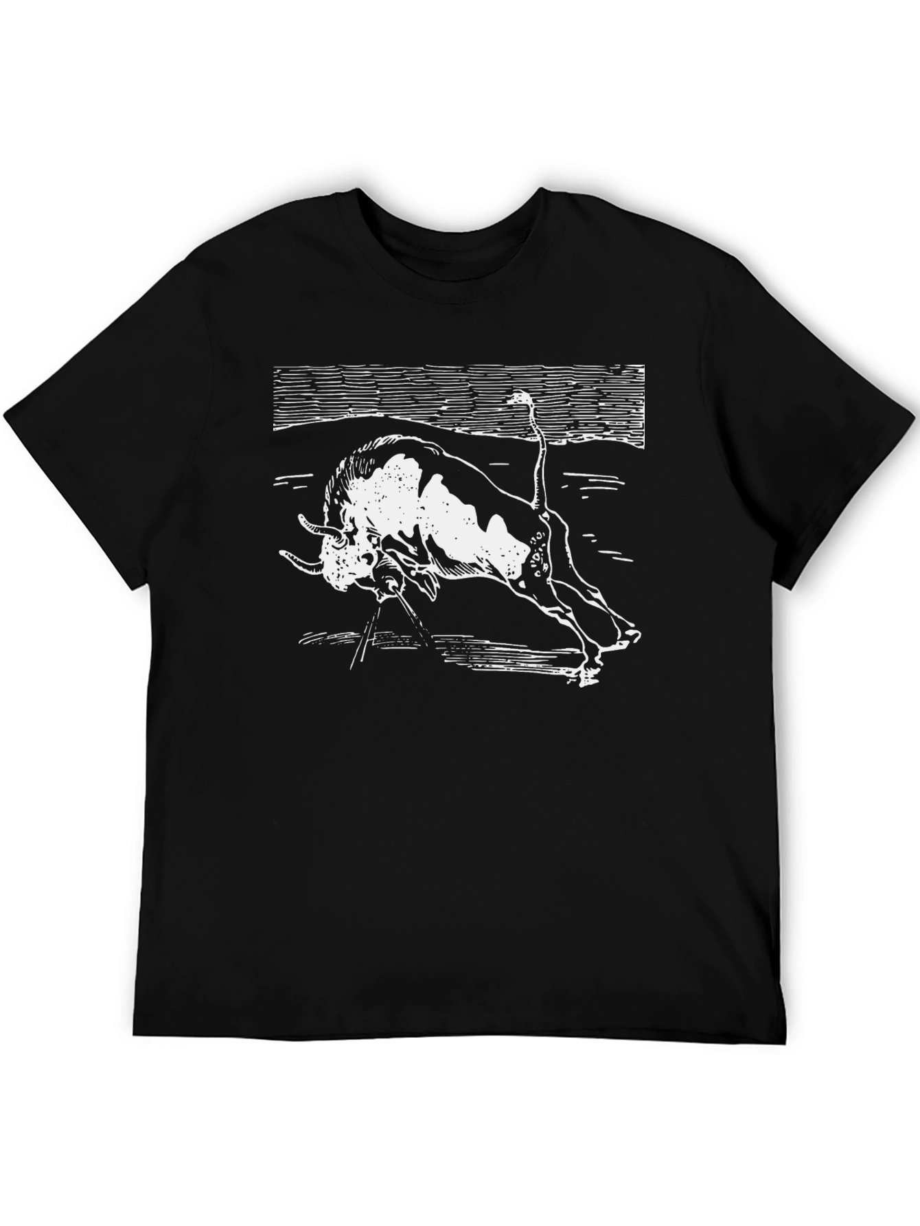 Raging Bull Graphic Tee - Bold Black T-Shirt