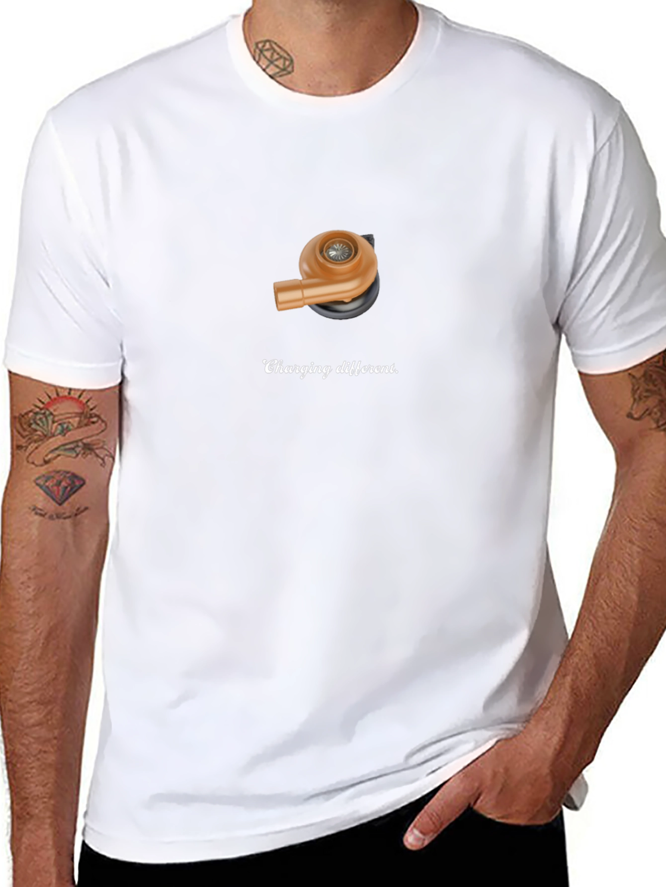 Charging Different T-Shirt - Turbo Design