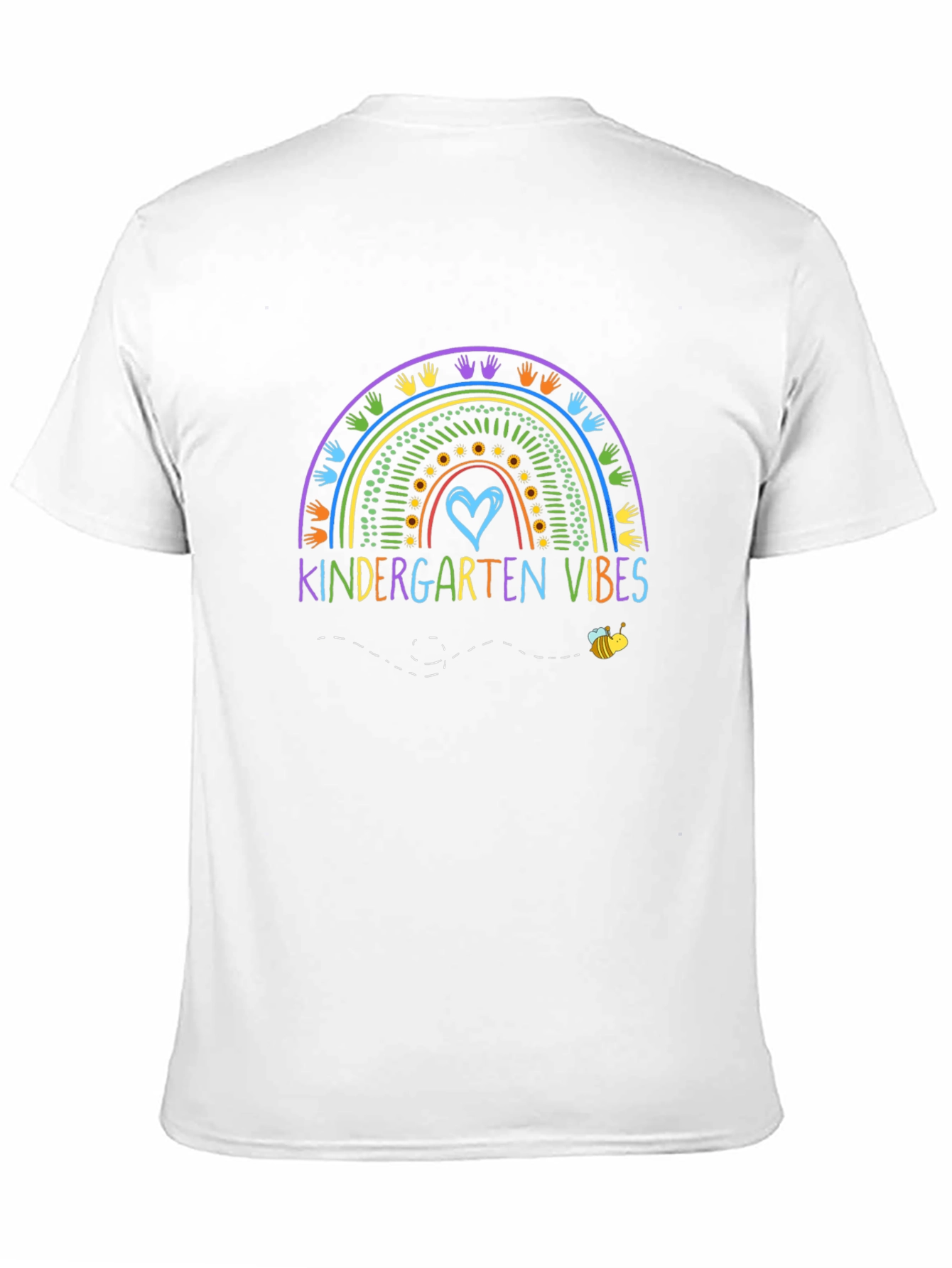 Kindergarten Vibes Rainbow Graphic Tee