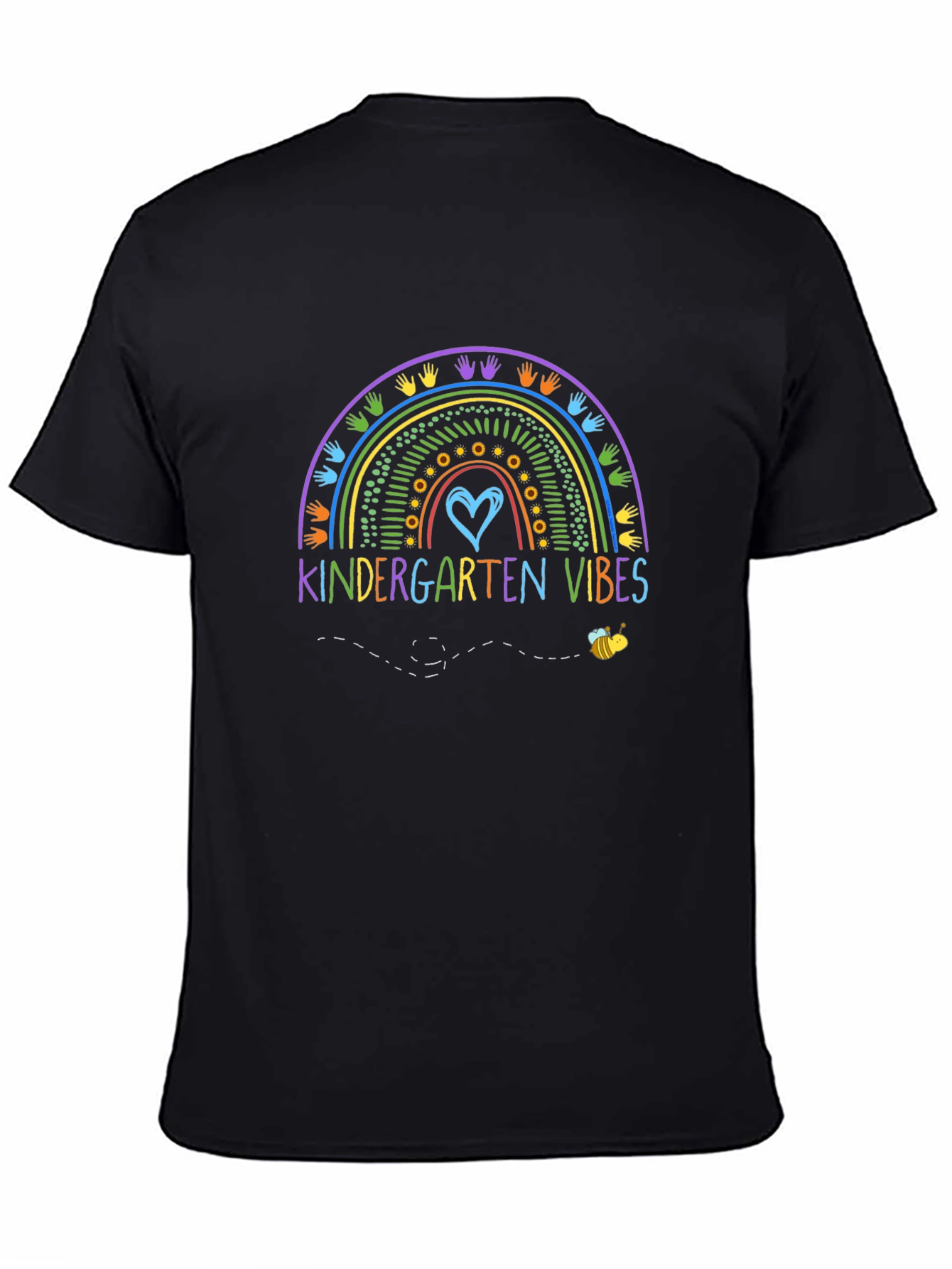 Kindergarten Vibes Rainbow Graphic Tee