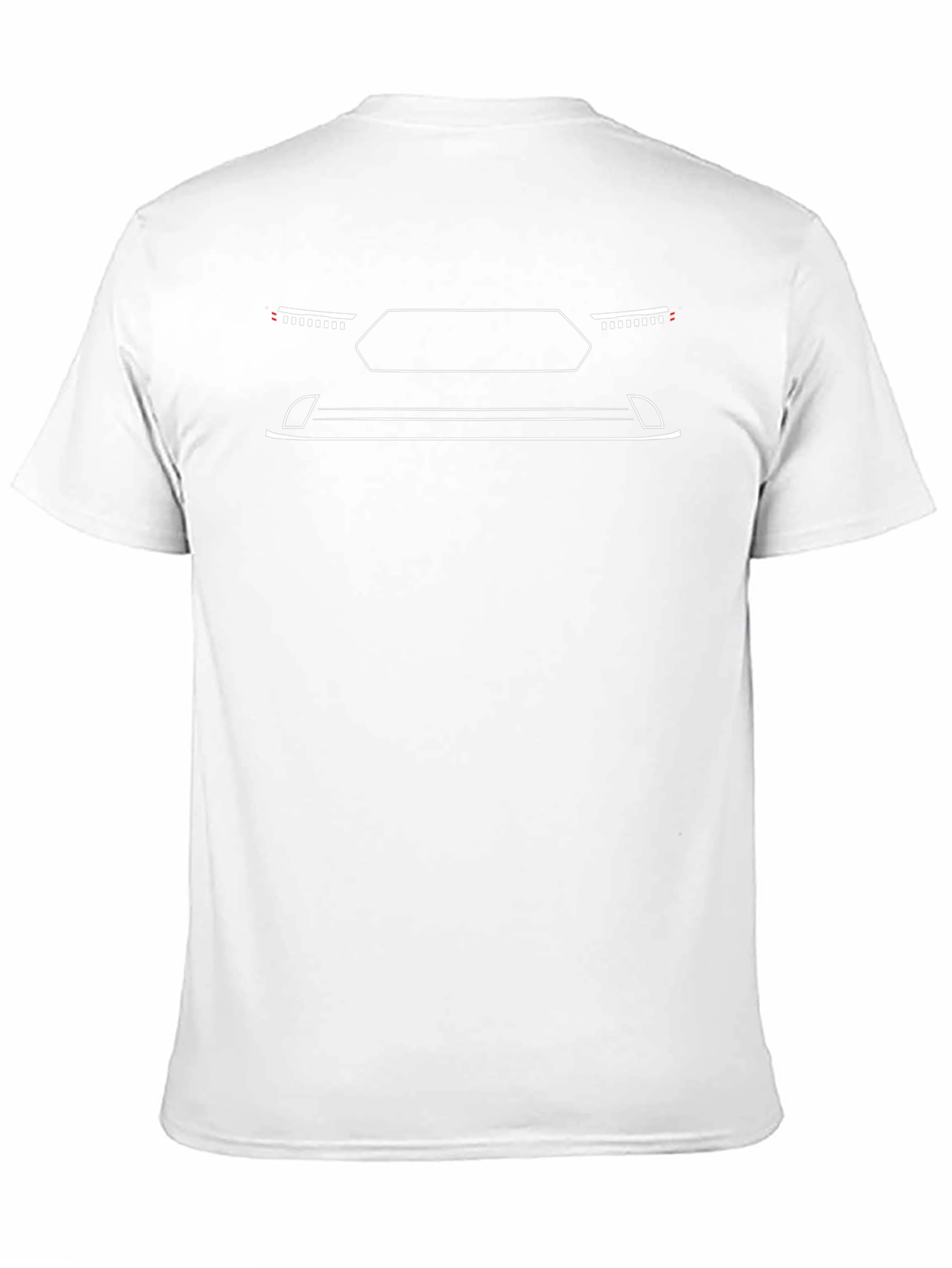 Minimalist Car Front Black T-Shirt