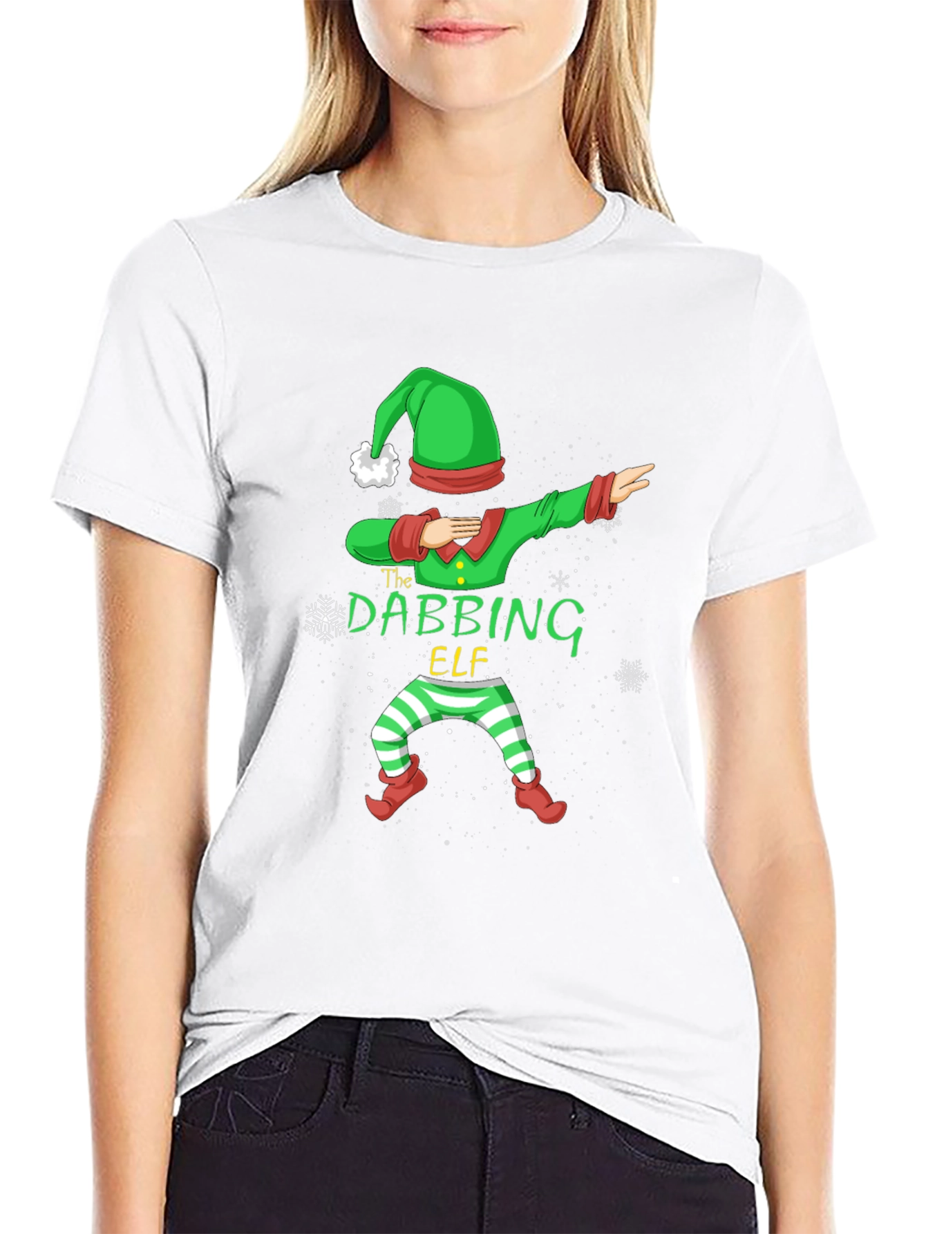 Dabbing Elf Christmas Holiday T-Shirt