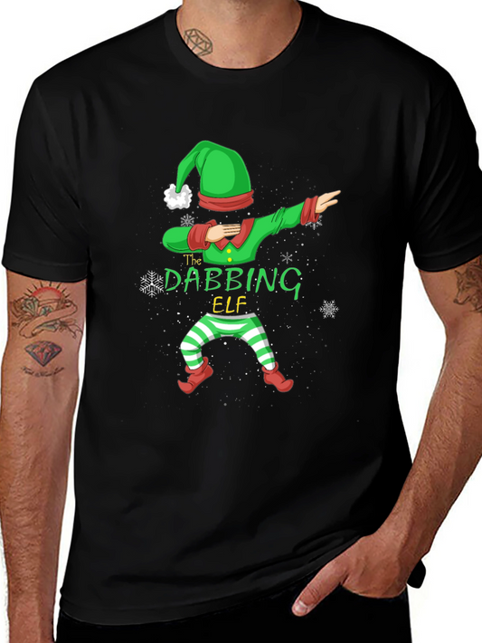 Dabbing Elf Christmas Holiday T-Shirt