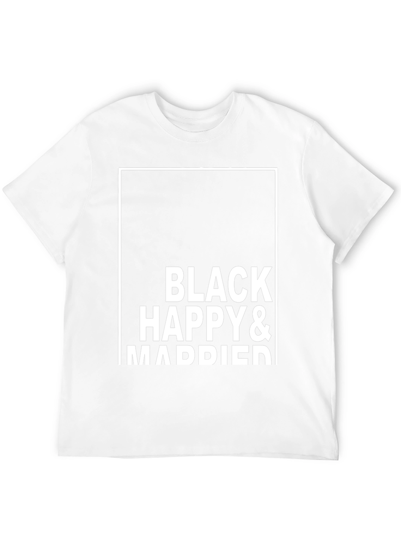 Black Happy & Married Graphic Tee