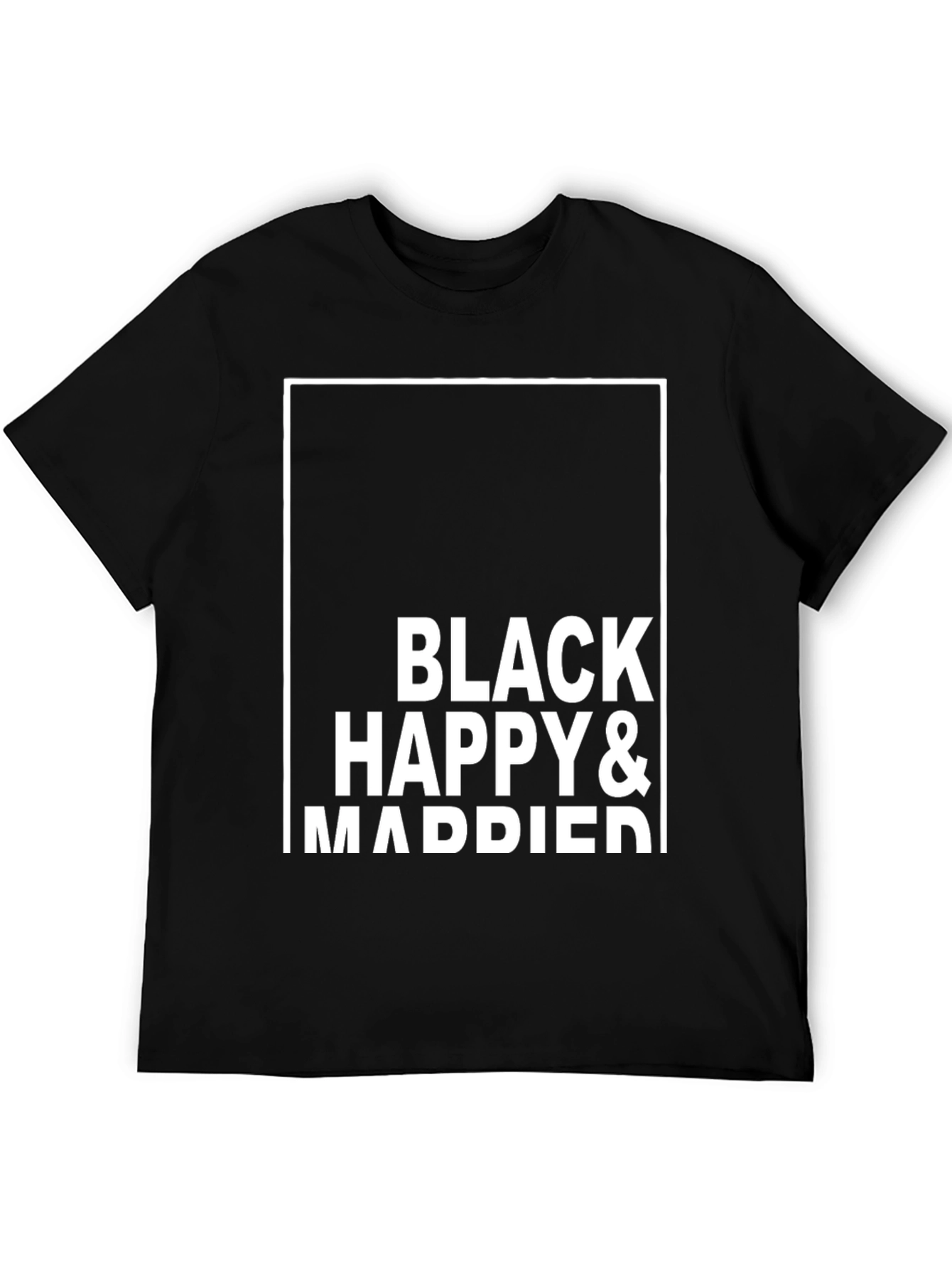 Black Happy & Married Graphic Tee