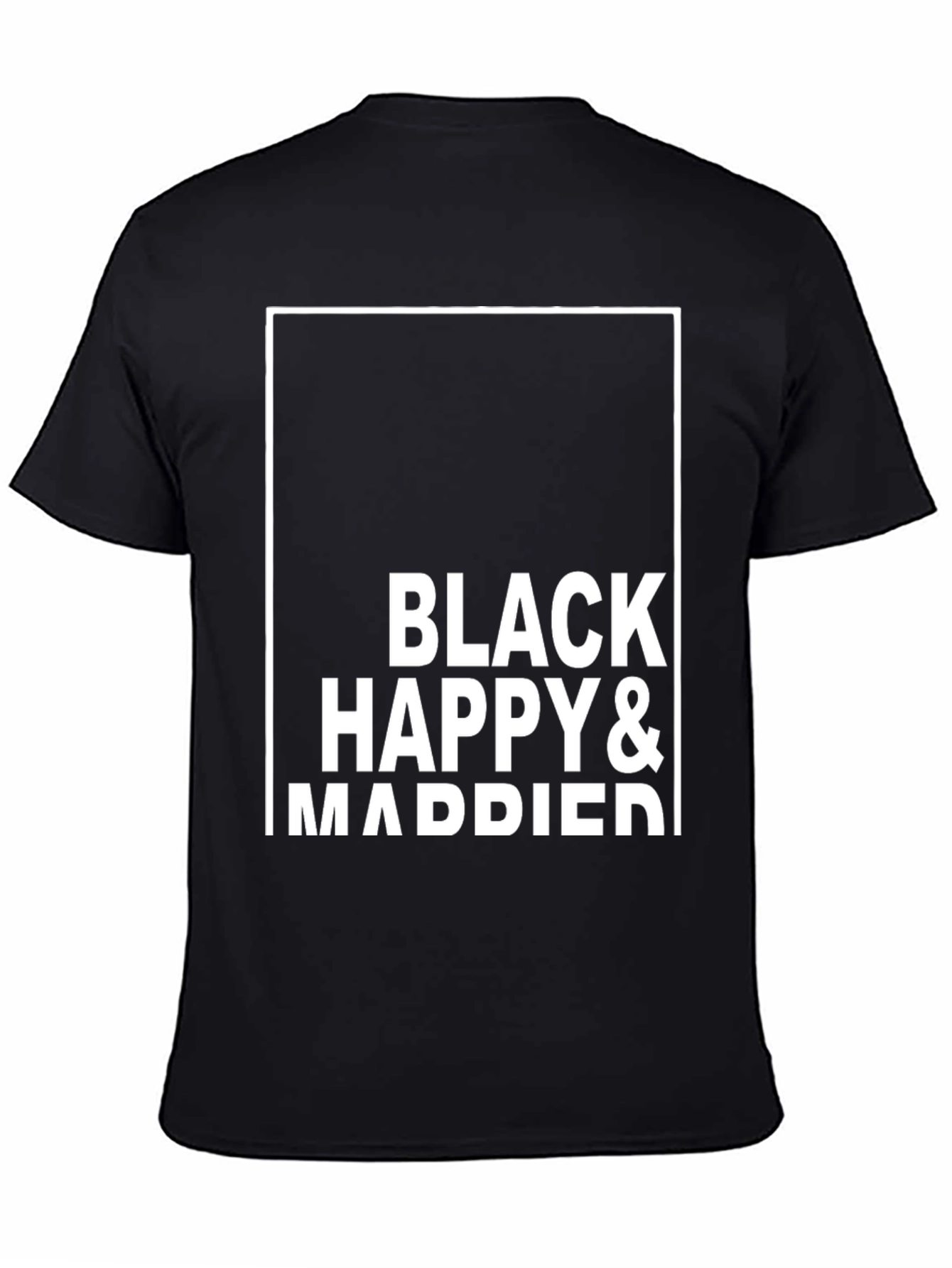 Black Happy & Married Graphic Tee