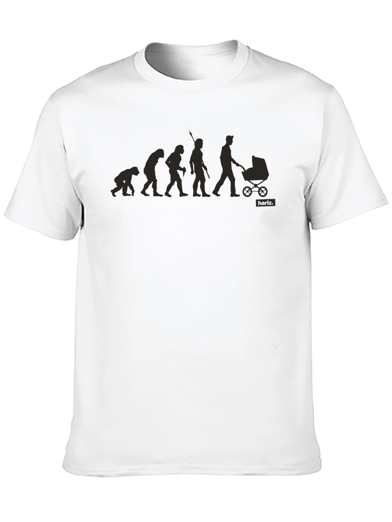 Evolution of Dad Black T-Shirt - Funny Fatherhood Tee