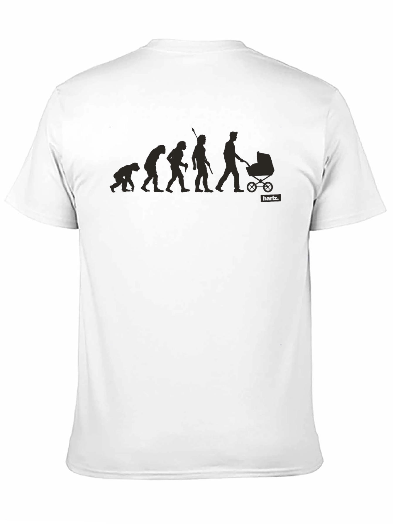 Evolution of Dad Black T-Shirt - Funny Fatherhood Tee
