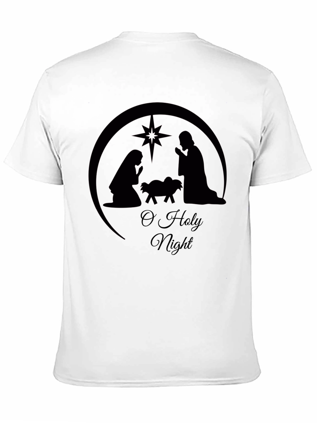 O Holy Night Graphic Tee - Black