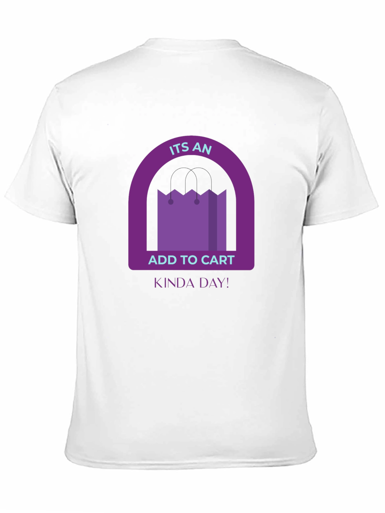 Add to Cart Kinda Day Black T-Shirt