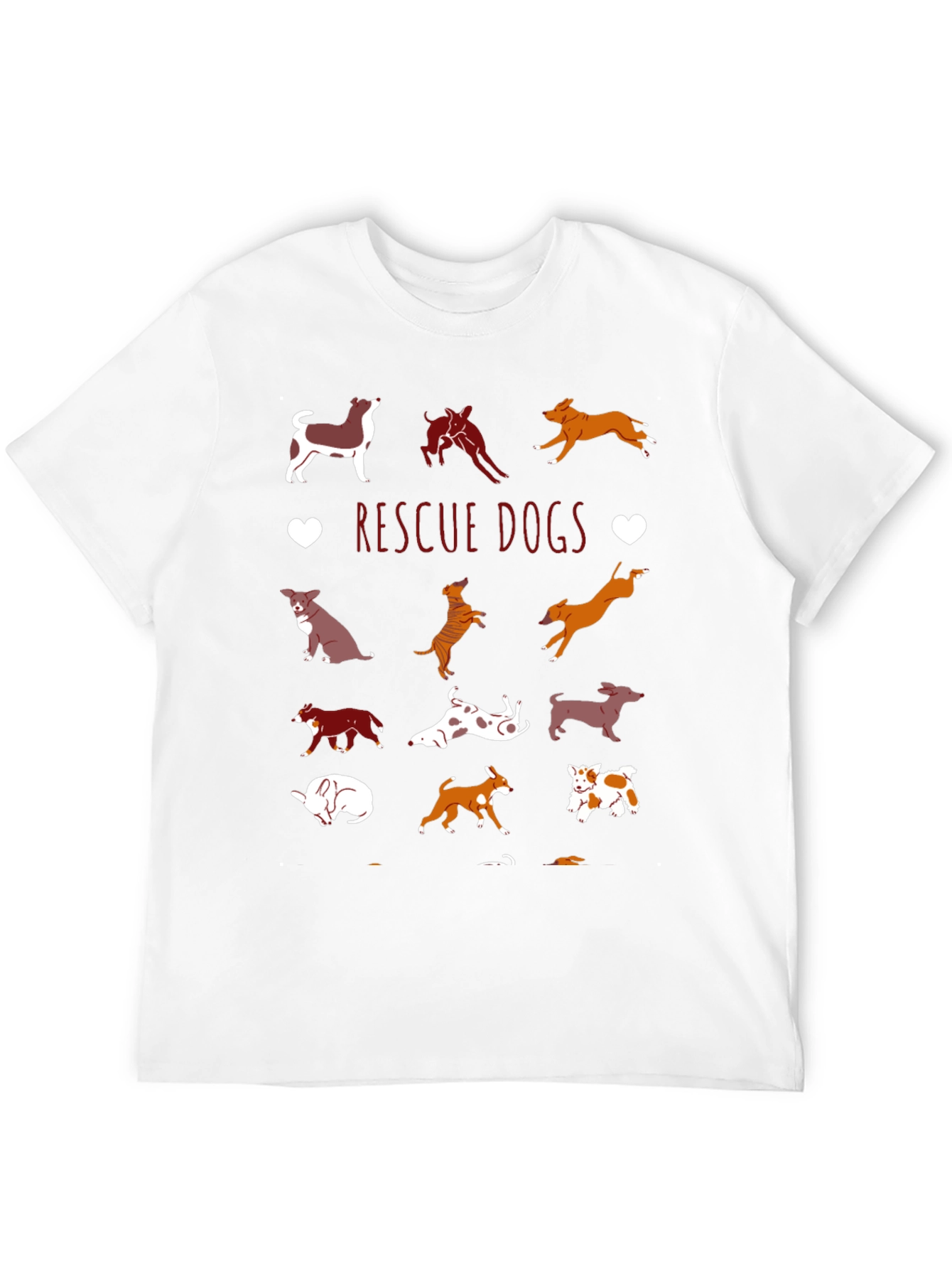 Rescue Dogs Graphic Tee | Dog Lover Shirt