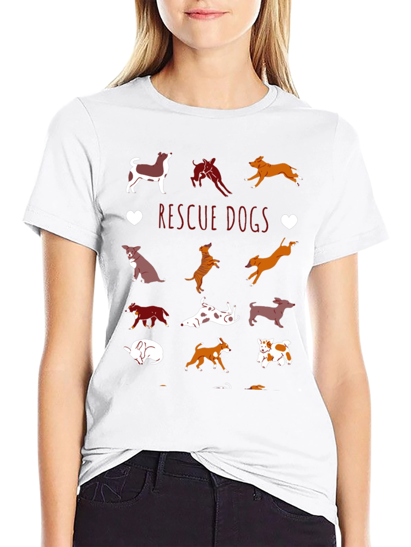 Rescue Dogs Graphic Tee | Dog Lover Shirt