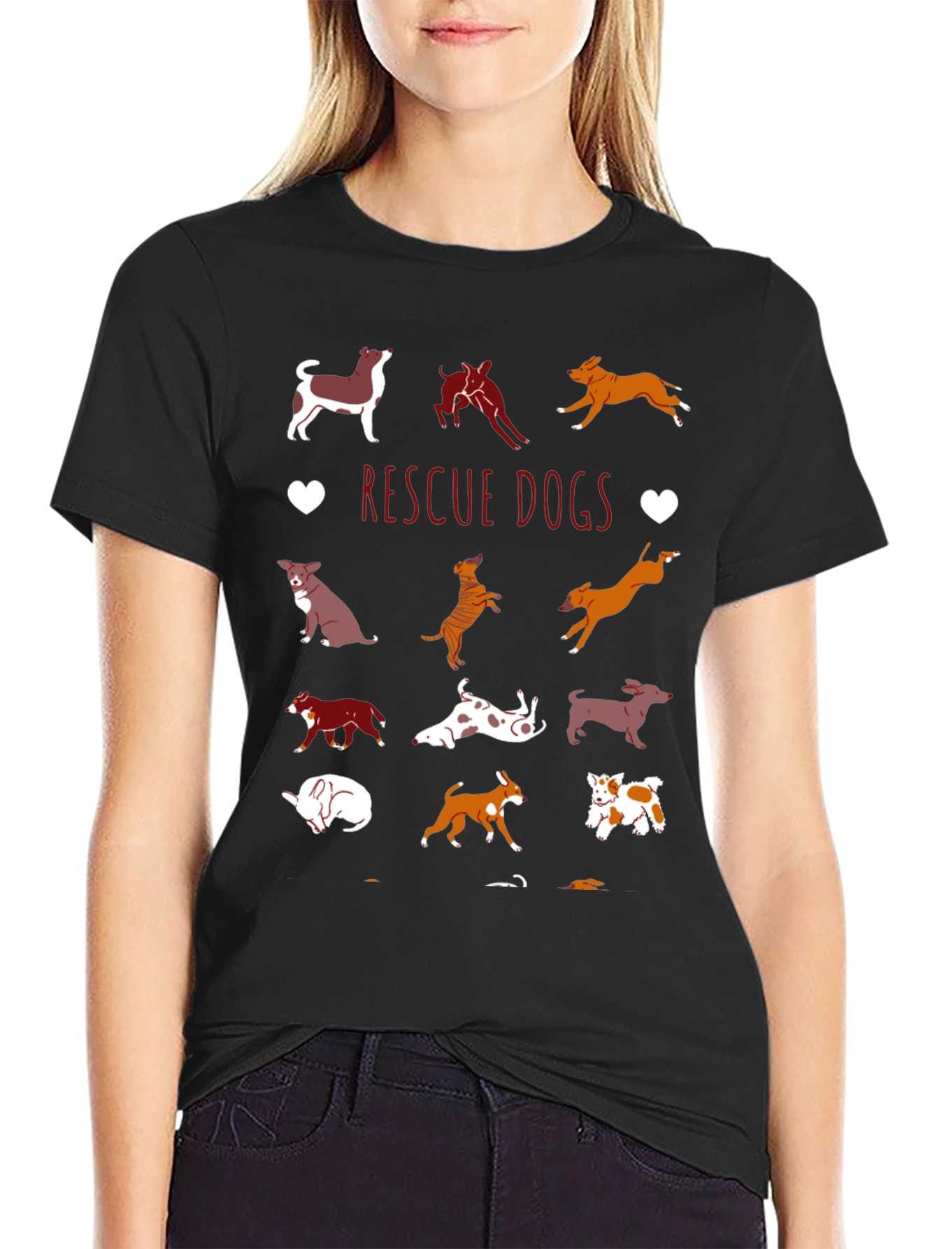 Rescue Dogs Graphic Tee | Dog Lover Shirt