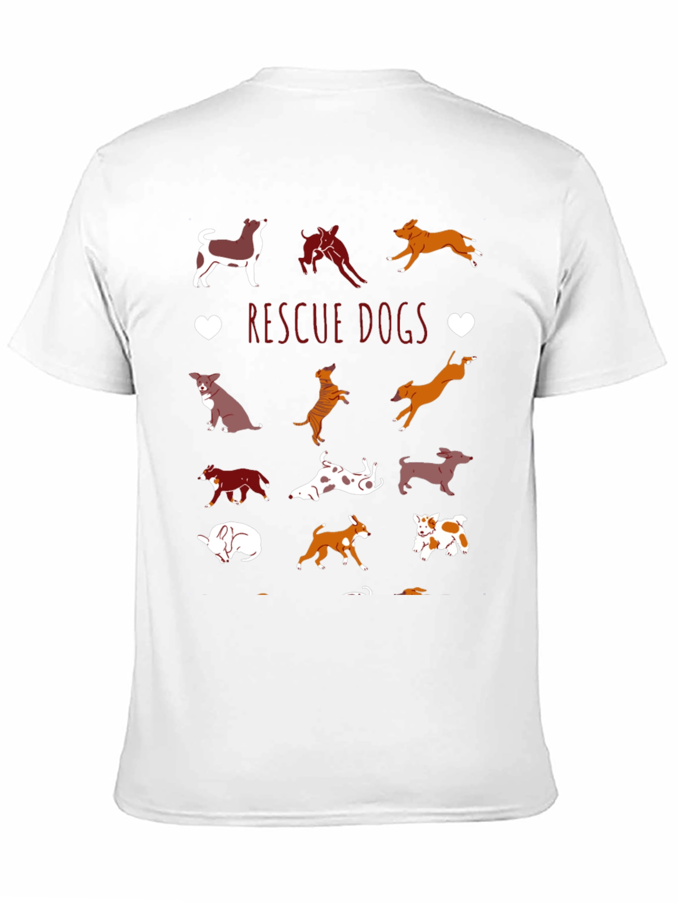 Rescue Dogs Graphic Tee | Dog Lover Shirt
