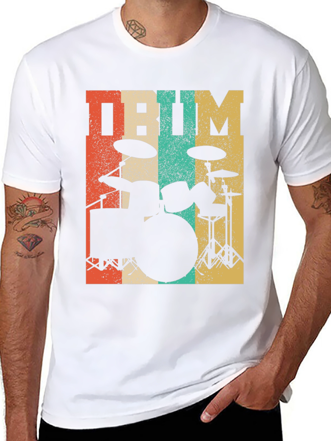 Retro Drum Set T-Shirt