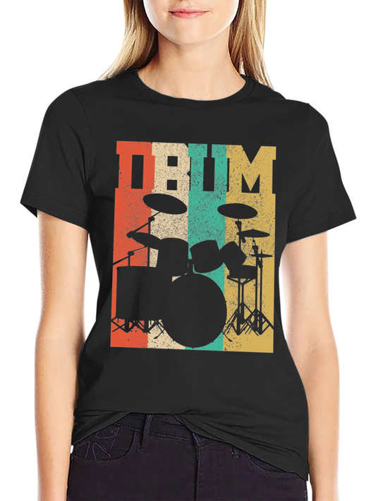 Retro Drum Set T-Shirt