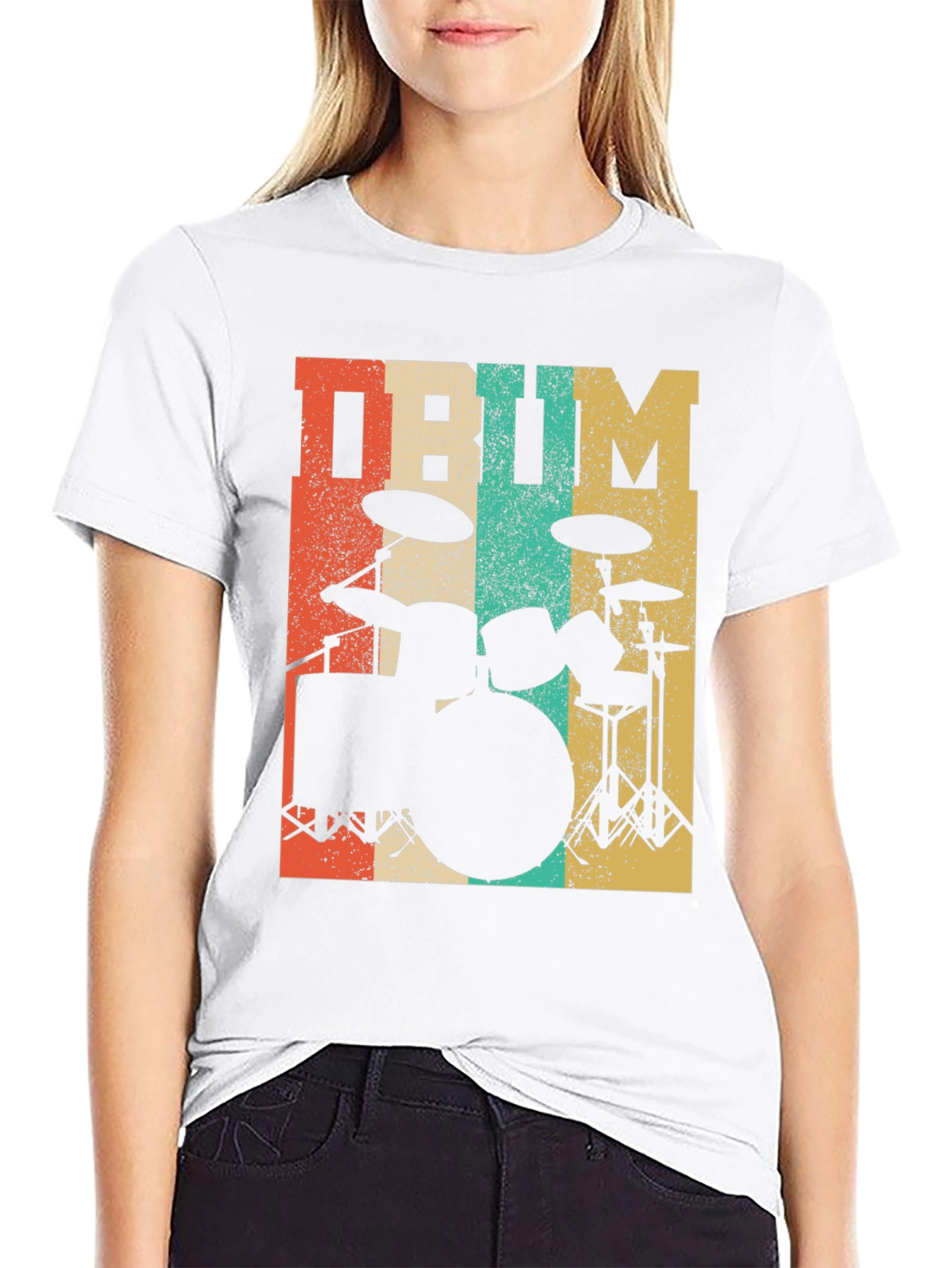 Retro Drum Set T-Shirt