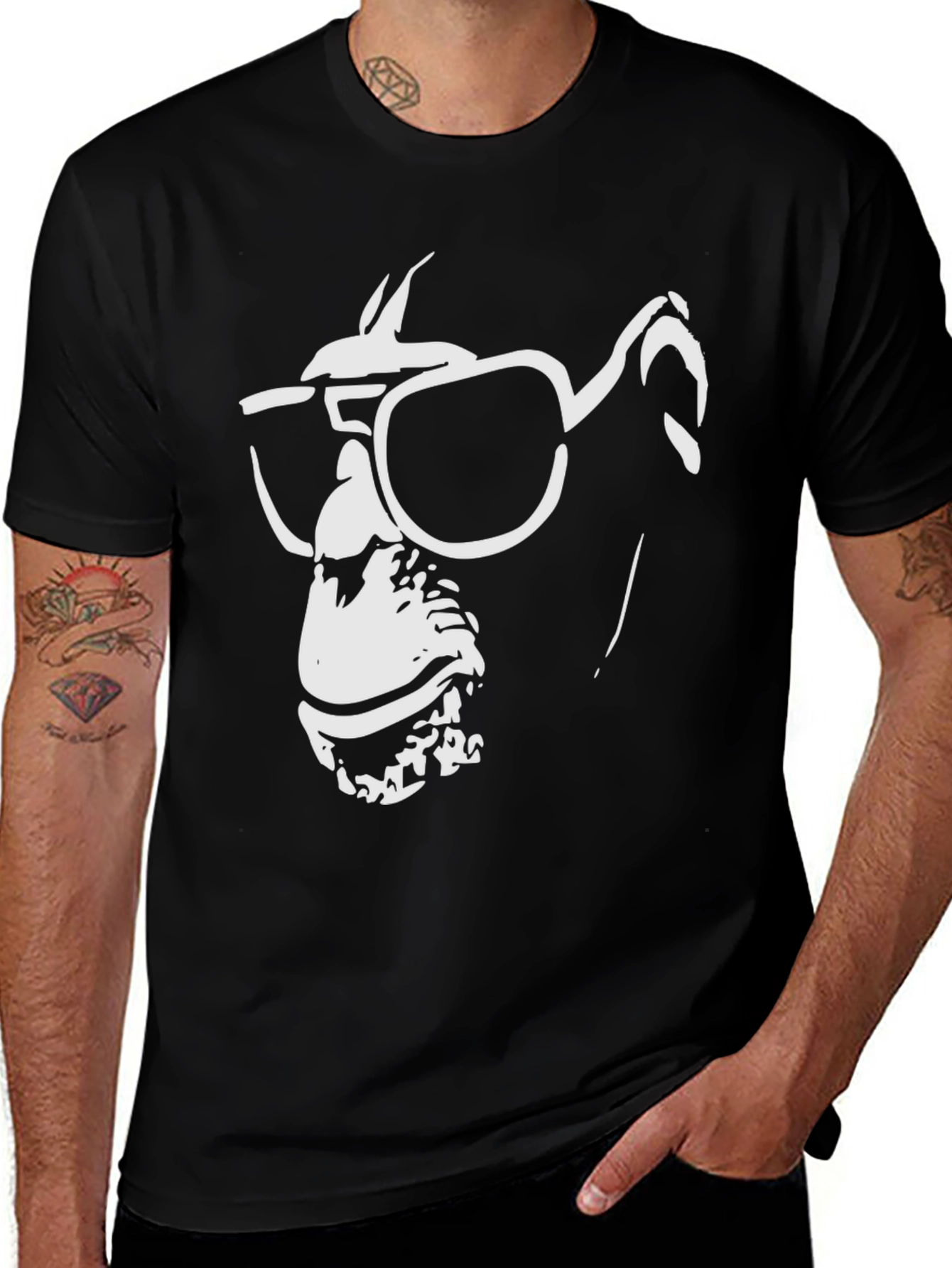 Cool Chimp Graphic Tee - Black Cotton T-Shirt