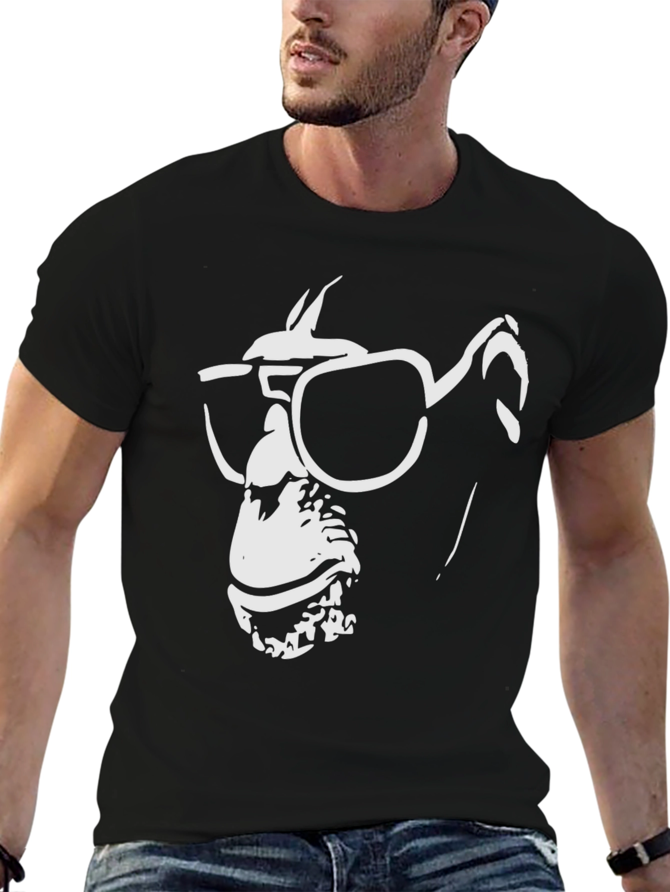 Cool Chimp Graphic Tee - Black Cotton T-Shirt
