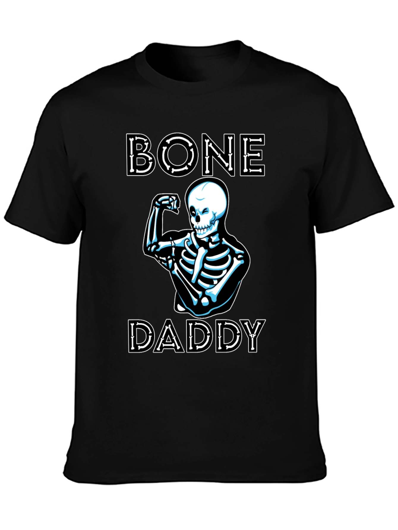 Bone Daddy Skeleton Graphic T-Shirt - Funny Halloween Tee