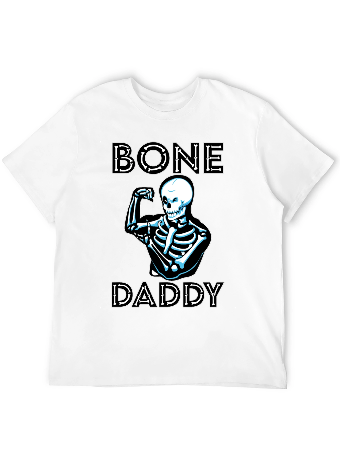 Bone Daddy Skeleton Graphic T-Shirt - Funny Halloween Tee