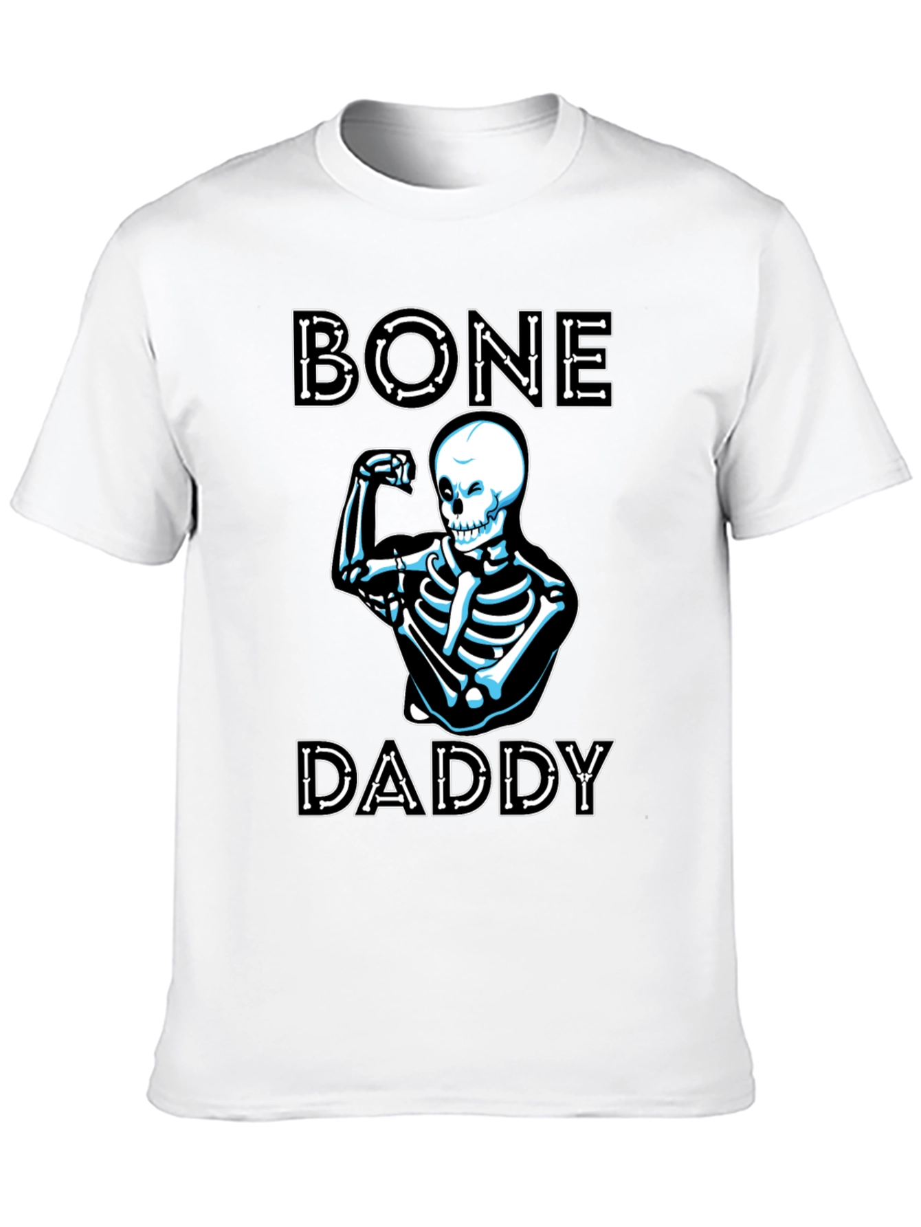 Bone Daddy Skeleton Graphic T-Shirt - Funny Halloween Tee
