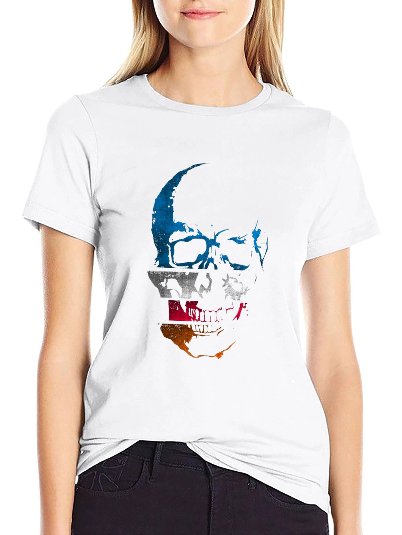 Skull Flag Graphic Tee - Mens Black T-Shirt